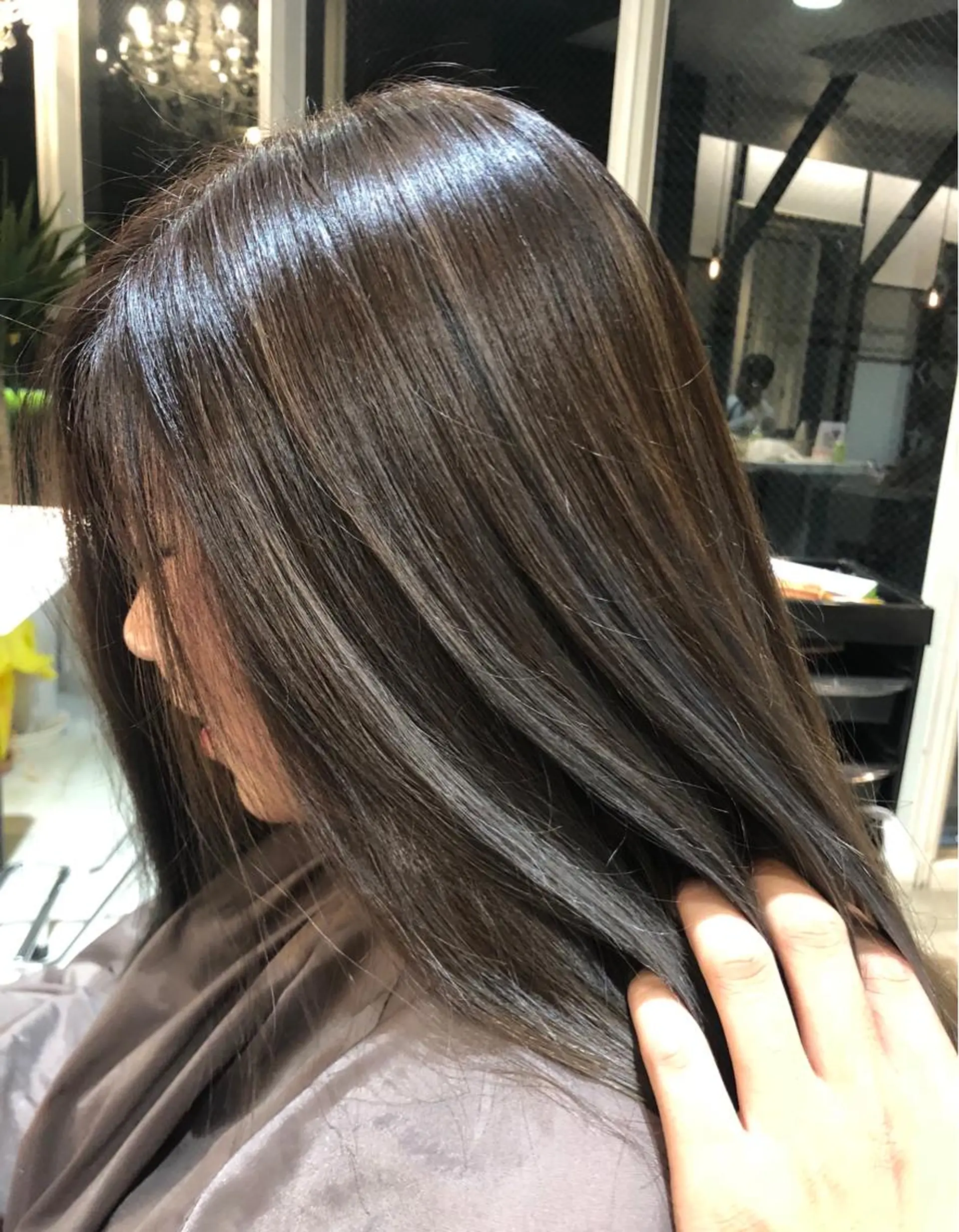 ロング カラー 透明感カラー グレージュ ハイライトカラー ハイライト ヘアカラー トリートメント wavi hair所属・後藤 ユウキ/髪質改善🫧のヘアスタイル