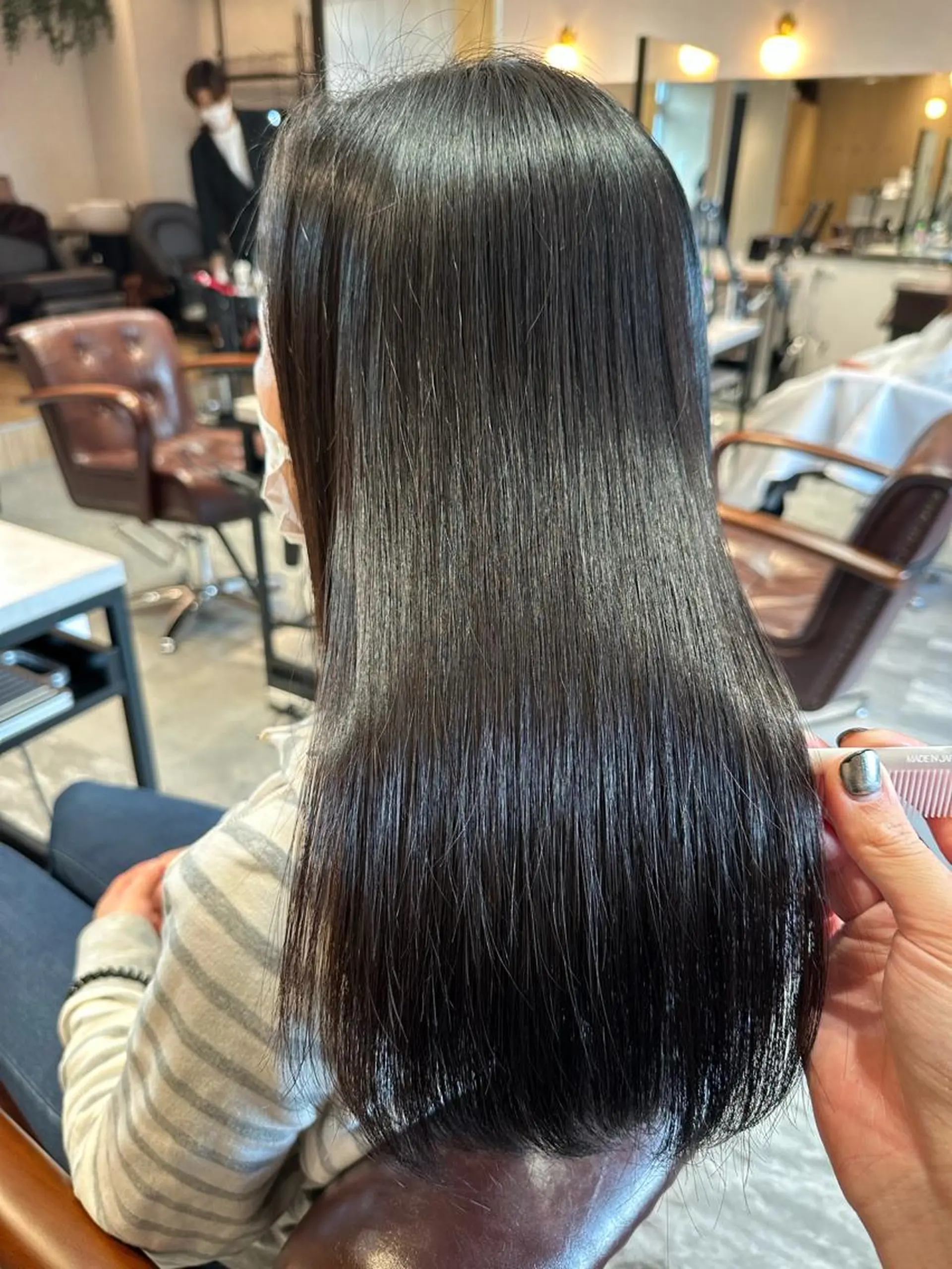 ロング パーマ 美髪美容師 🫧くぼた店長のヘアスタイル