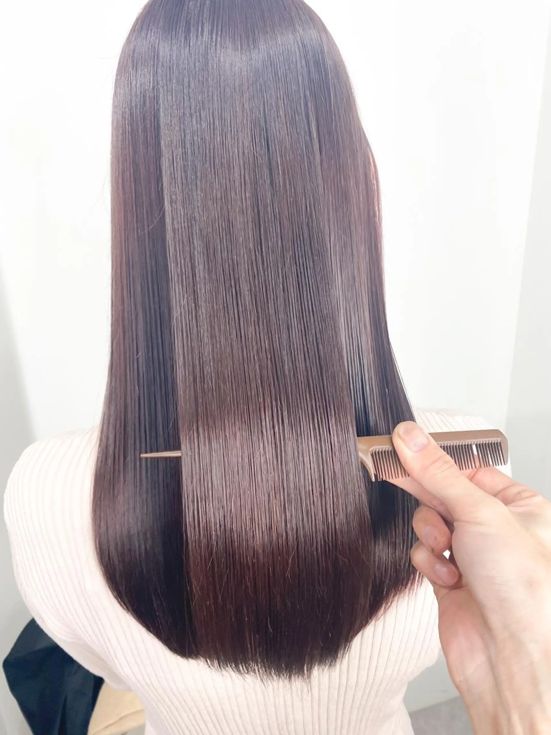 セミロング ケアカラー 髪質改善 トリートメント カット ヘアカラー トリートメント 銀座/美髪矯正カラー 髪質改善特化🍎のヘアスタイル