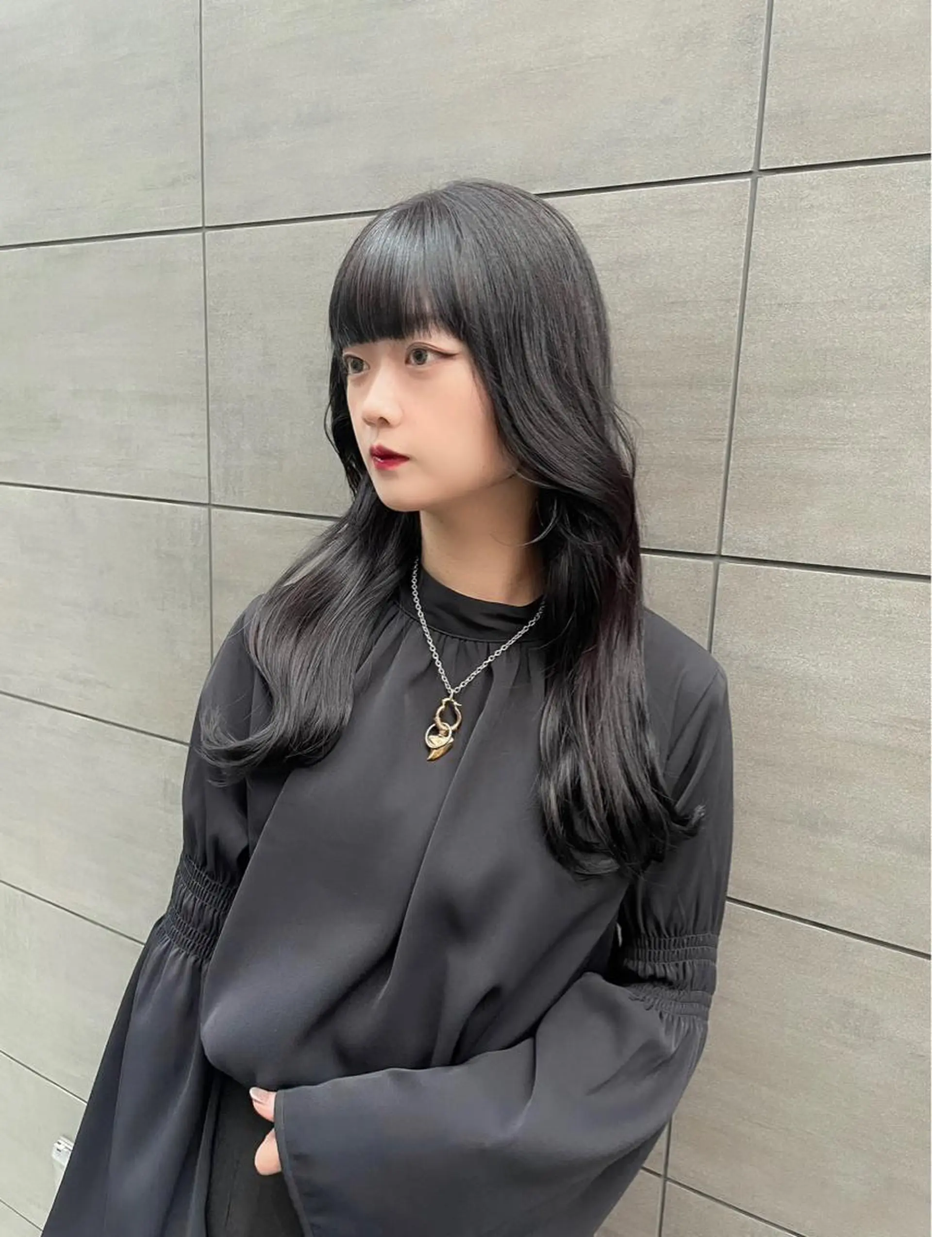 ロング カラー ヨシンモリ 韓国風ヘア Hana❁⃘*.ﾟ Jr.stylistのヘアスタイル