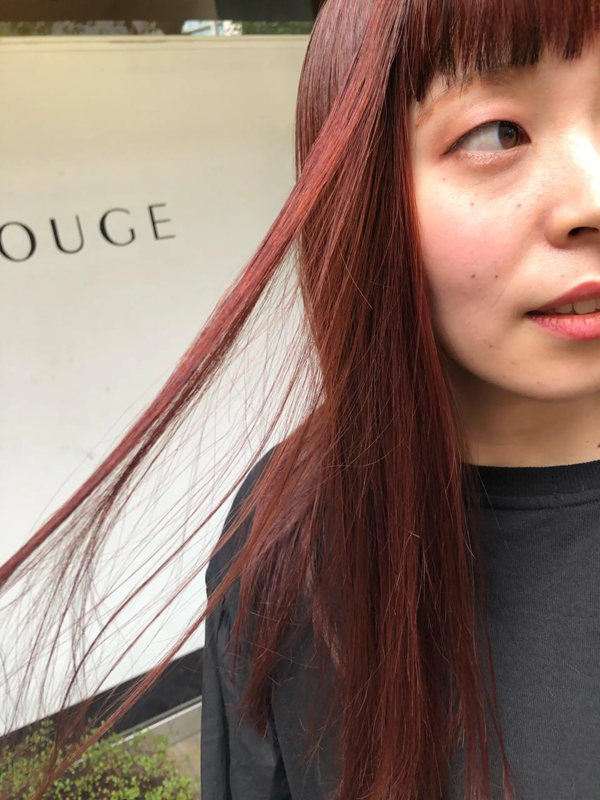 ロング カラー オレンジ 勝野 麻美のヘアスタイル