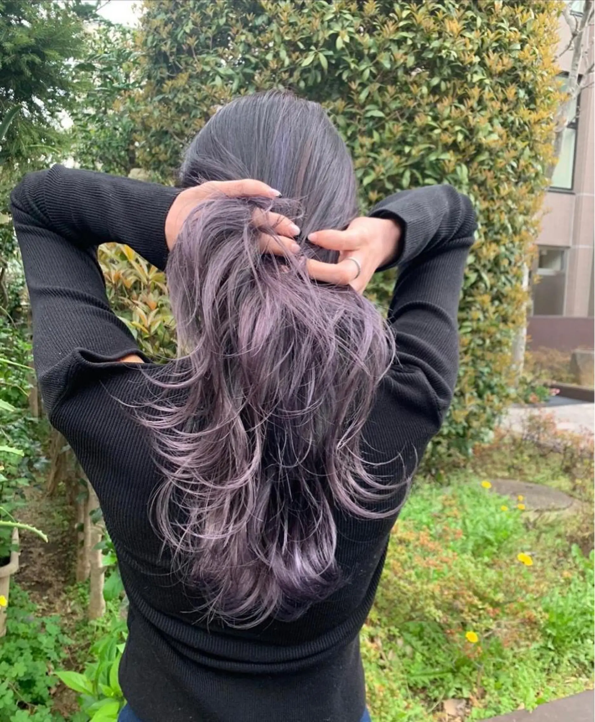 ロング カラー ブリーチ ケアブリーチ デザインカラー ダブルカラー イヤリングカラー ARCANAブリーチ ダブルカラー🌟原宿のヘアスタイル