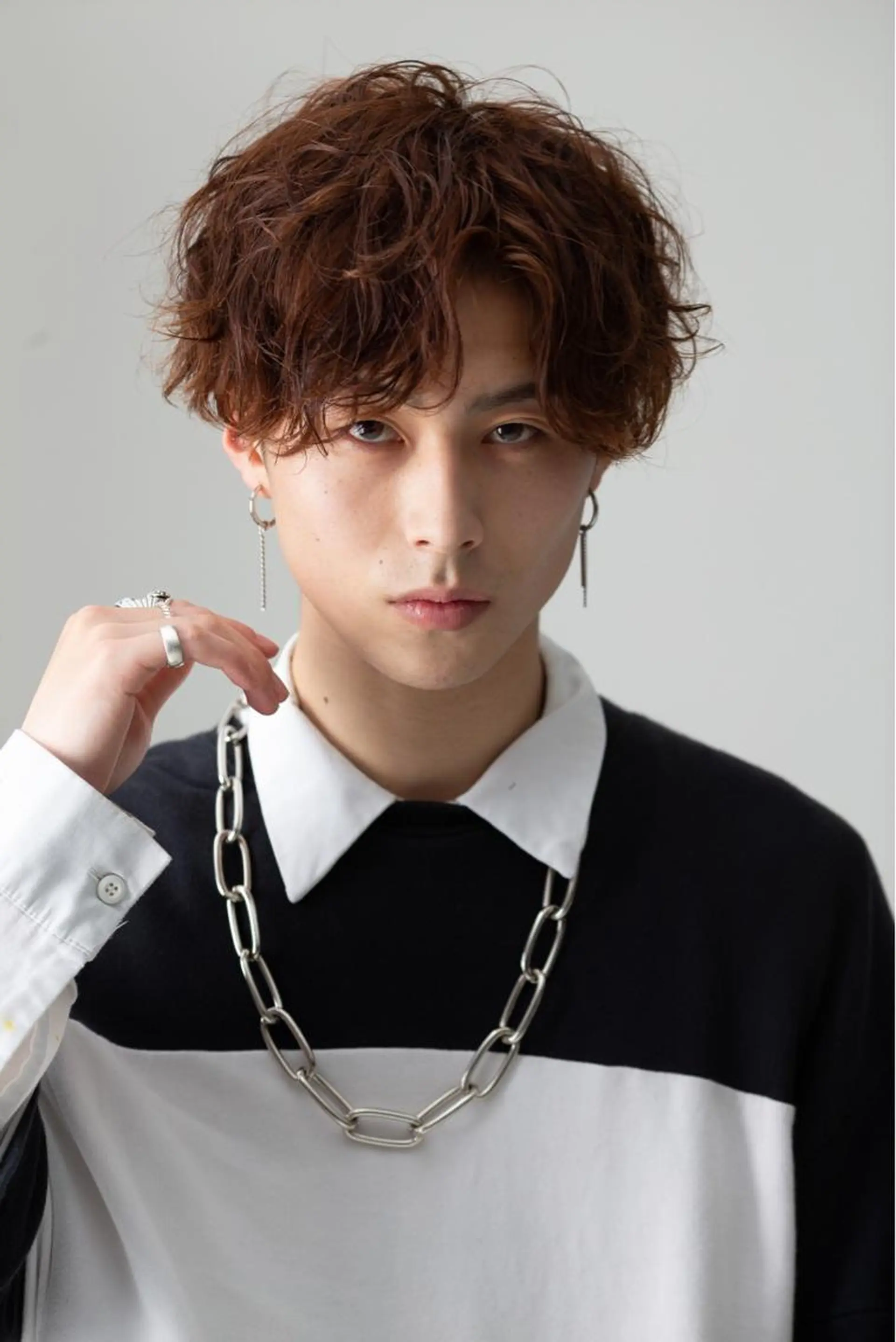 ショート パーマ メンズ カット Vir by browのヘアスタイル