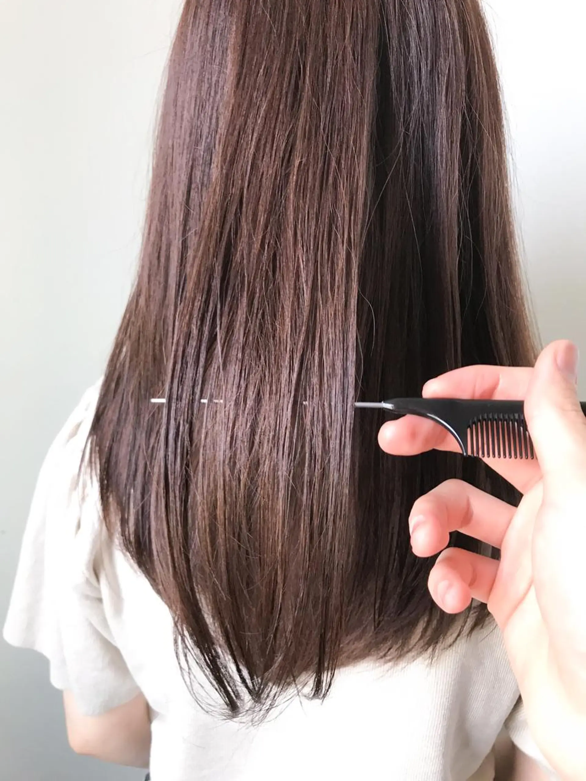 ロング トリートメント カット 縮毛矯正 トリートメント 中江 友哉のヘアスタイル