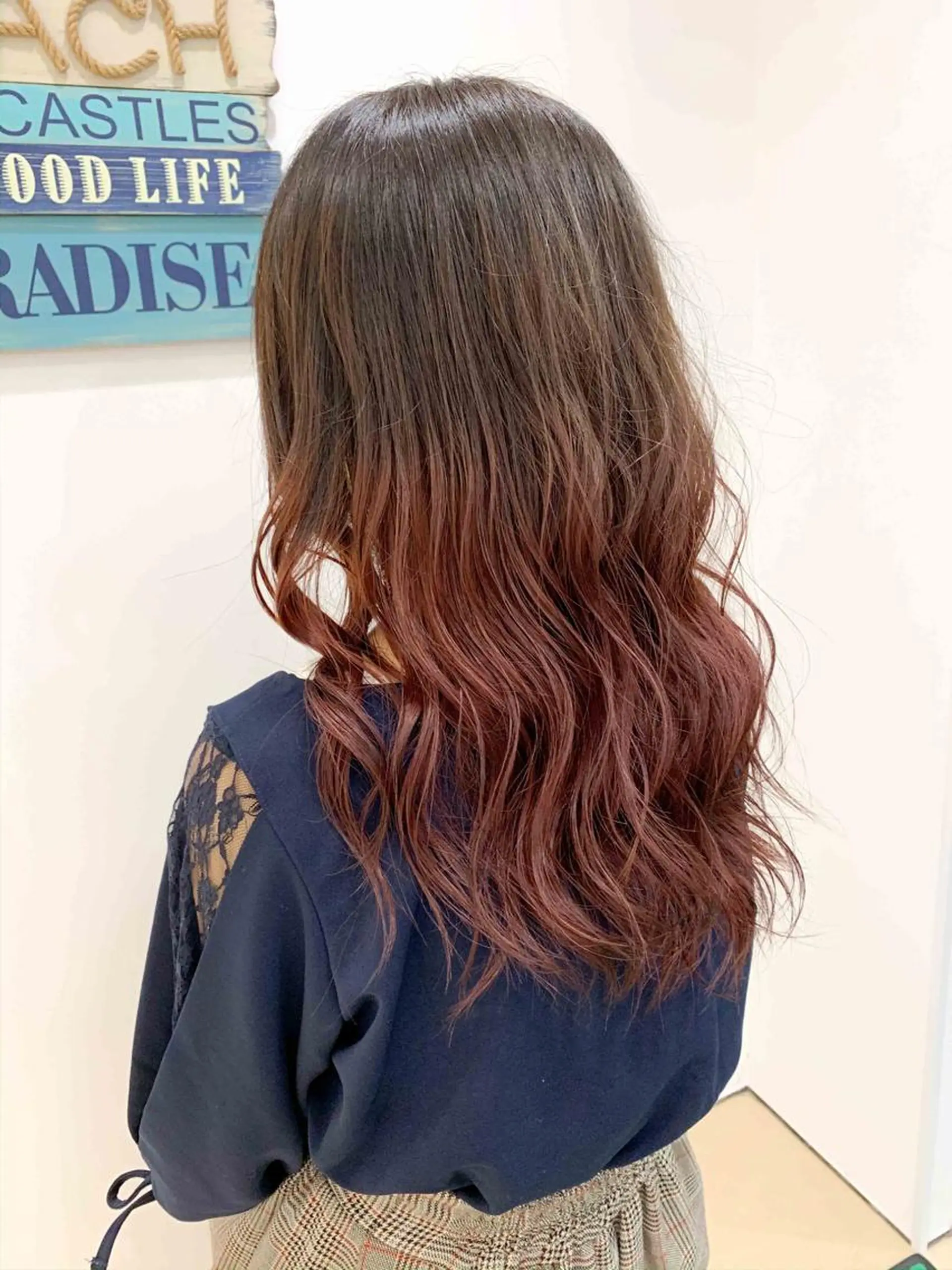 ロング カラー 縮毛矯正/髪質改善 /韓国風　山川春輝のヘアスタイル