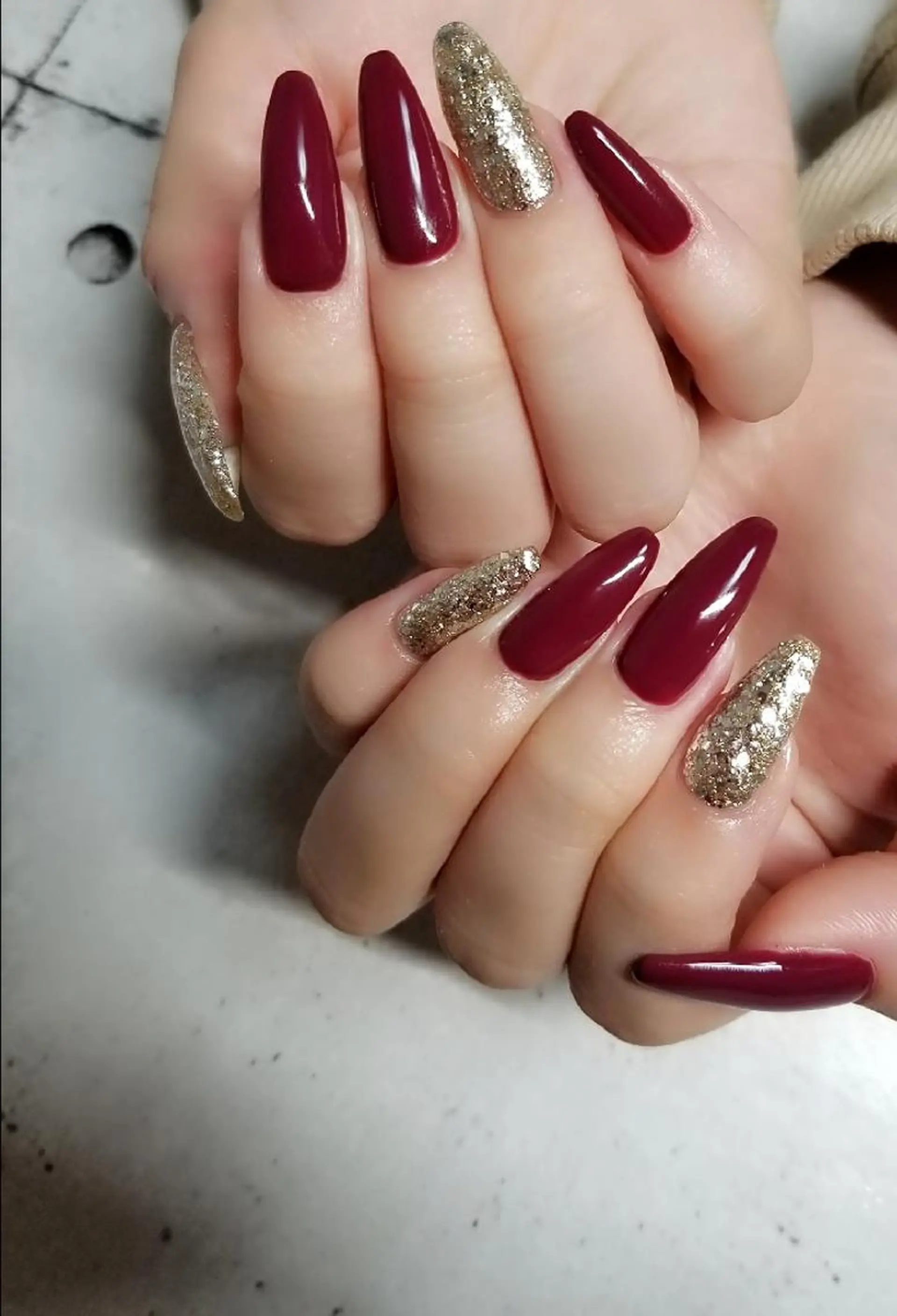ネイル ボルドー nail salon ipuniのネイルデザイン