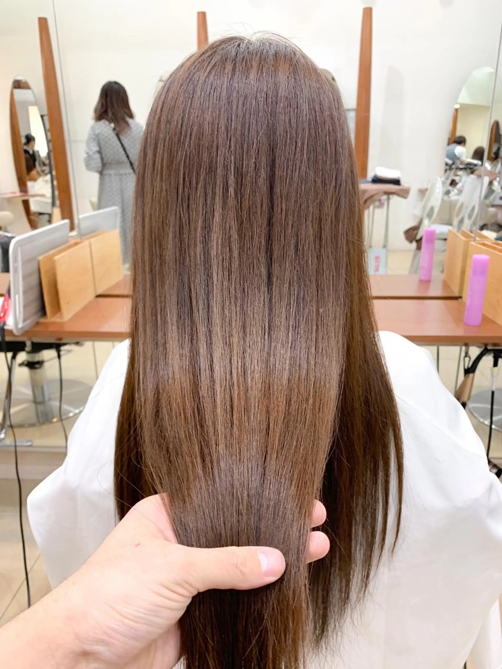 セミロング パーマ 縮毛矯正 トリートメント 縮毛矯正/髪質改善 /韓国風　山川春輝のヘアスタイル