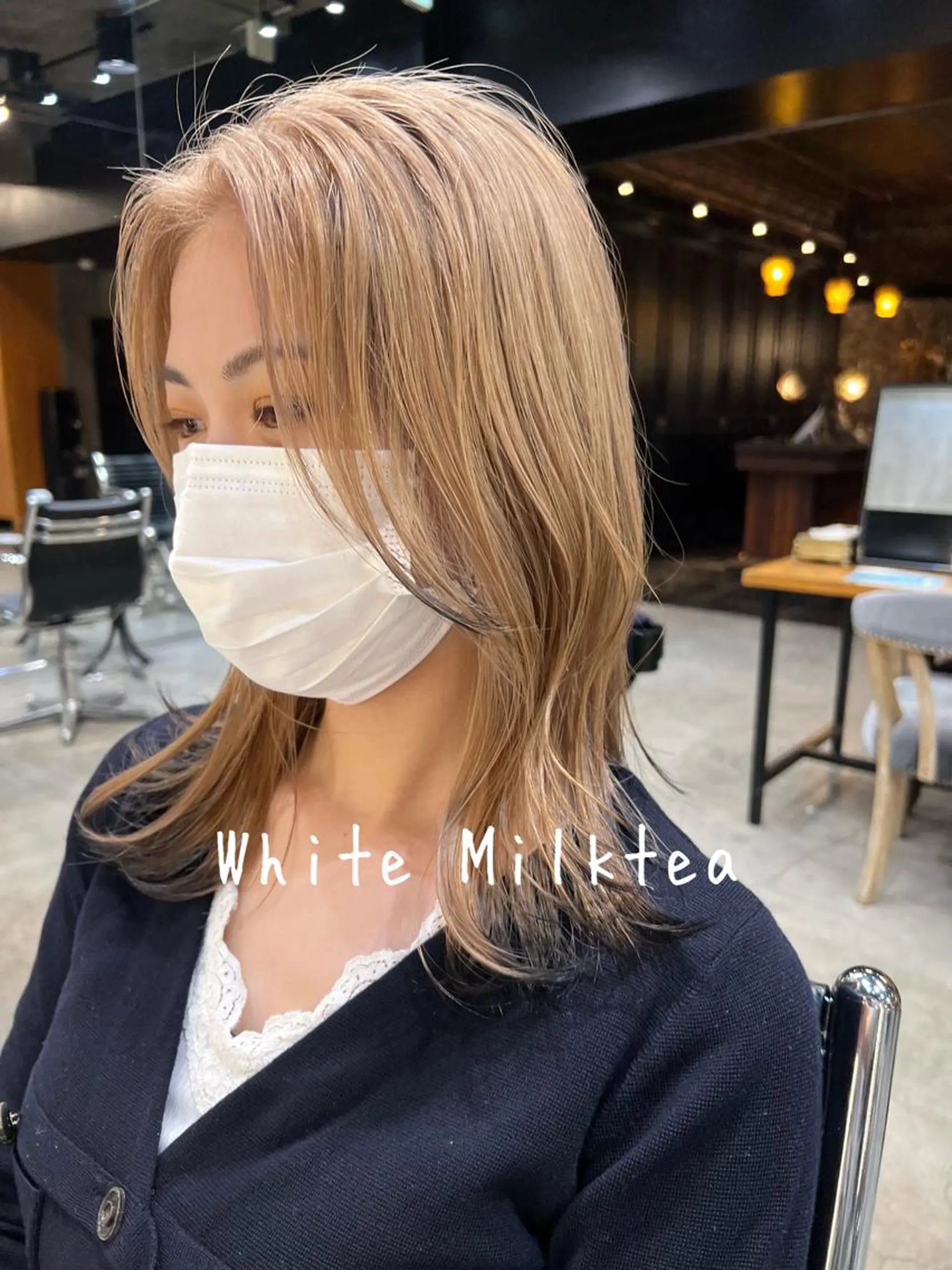 ミディアム カラー ブリーチ カット ヘアカラー 髪質改善/縮毛矯正 /DAIKIのヘアスタイル