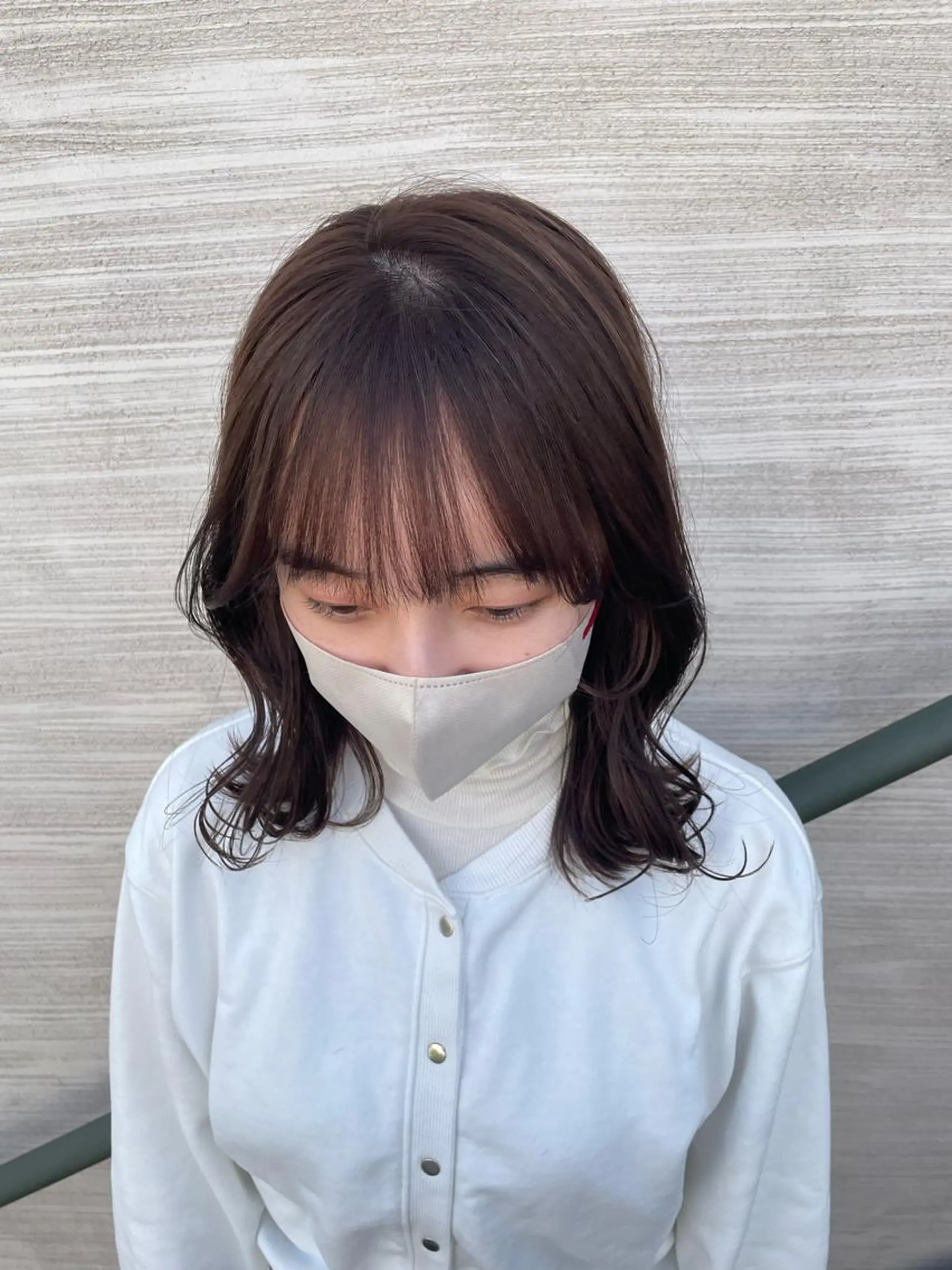 セミロング カラー 韓国風ヘア 韓国風/オシャレ /縮毛矯正/滝口琴未のヘアスタイル