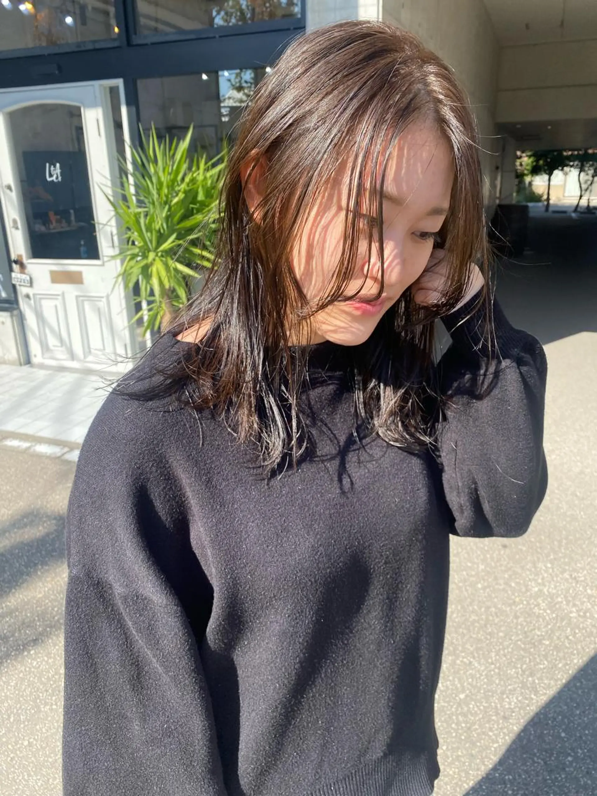 セミロング カラー ベージュカラー イタヤ マイカのヘアスタイル