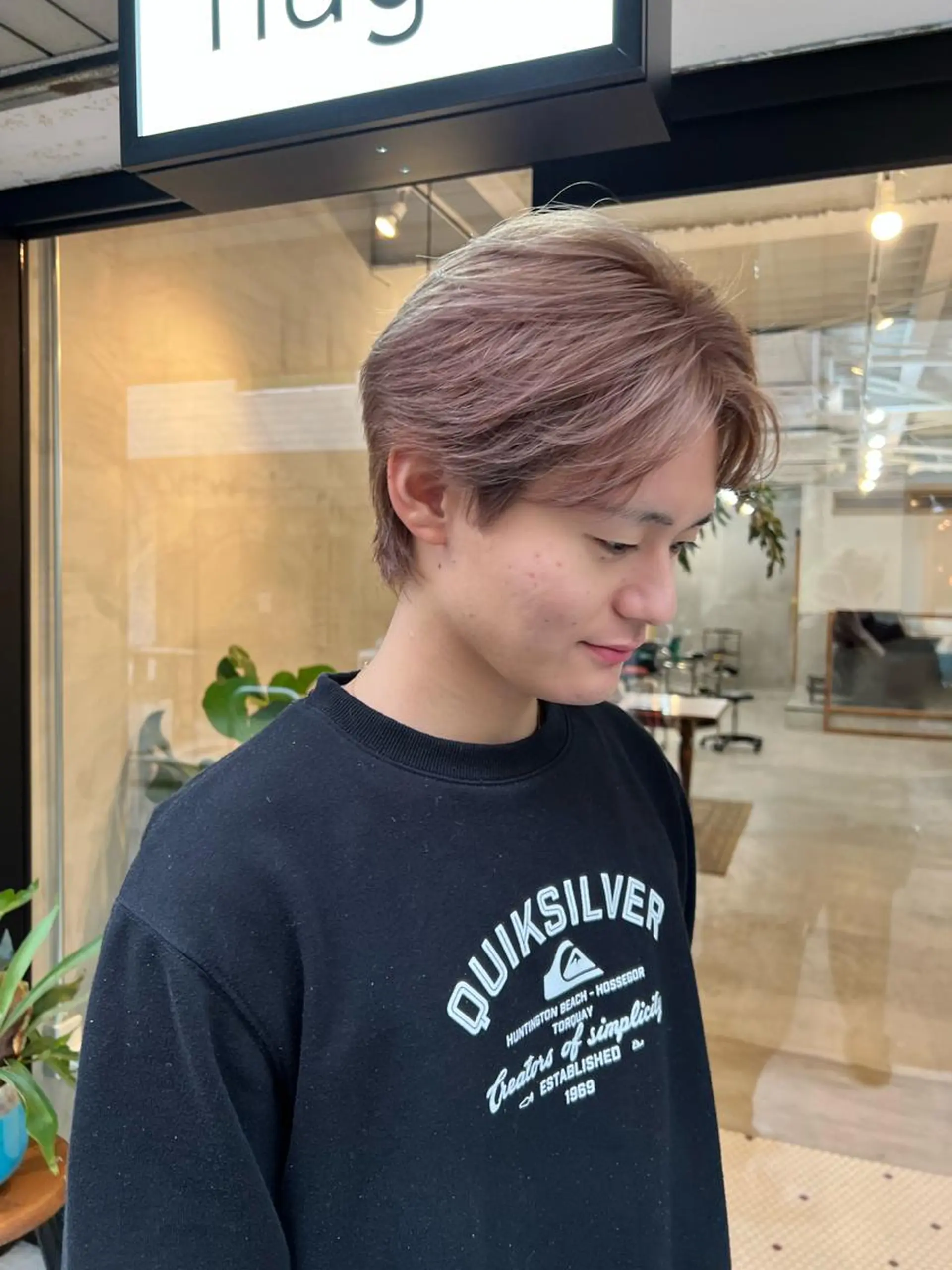 カラー パーマ メンズ スパイキーショート/ メンズヘア/hugeのヘアスタイル