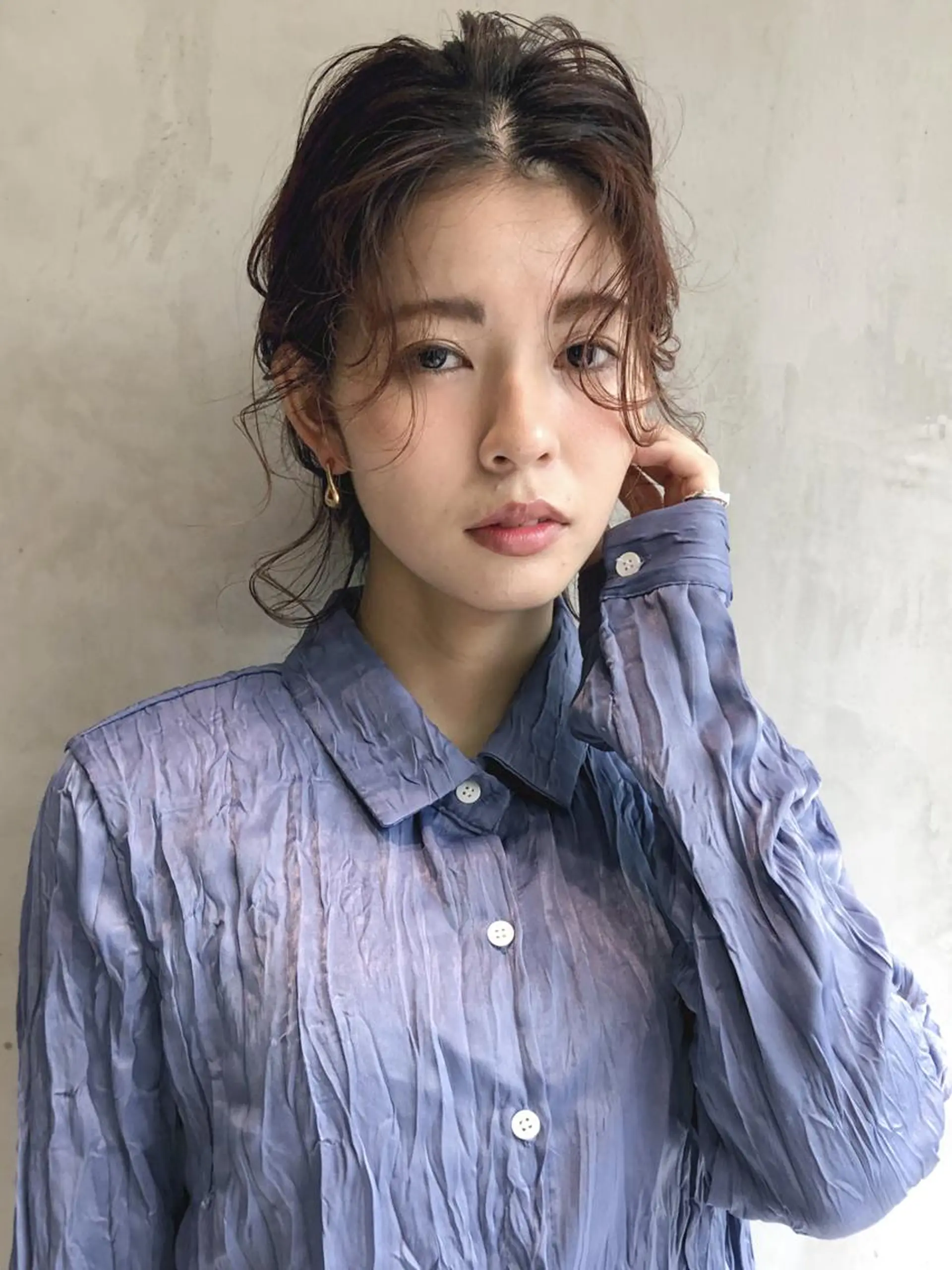 ミディアム カラー パーマ ヘアアレンジ ITbyALBUM 中野店のヘアスタイル