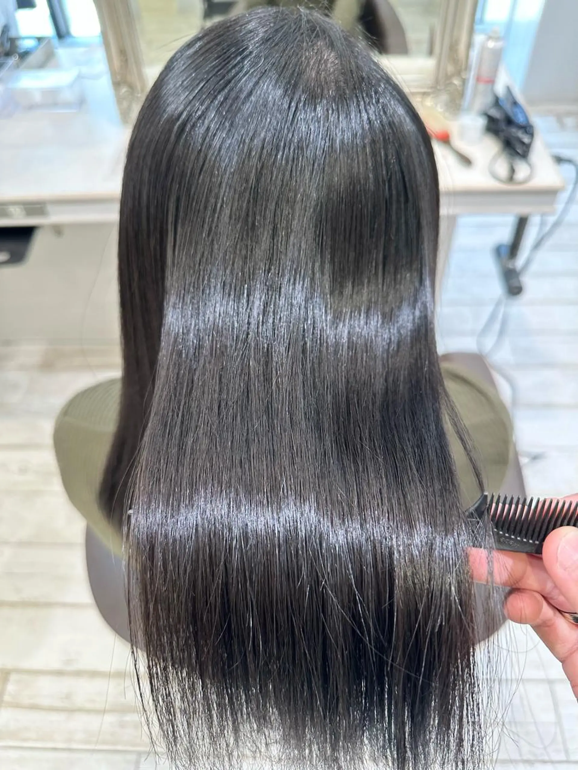 セミロング 縮毛矯正専門 金井佳祐のヘアスタイル