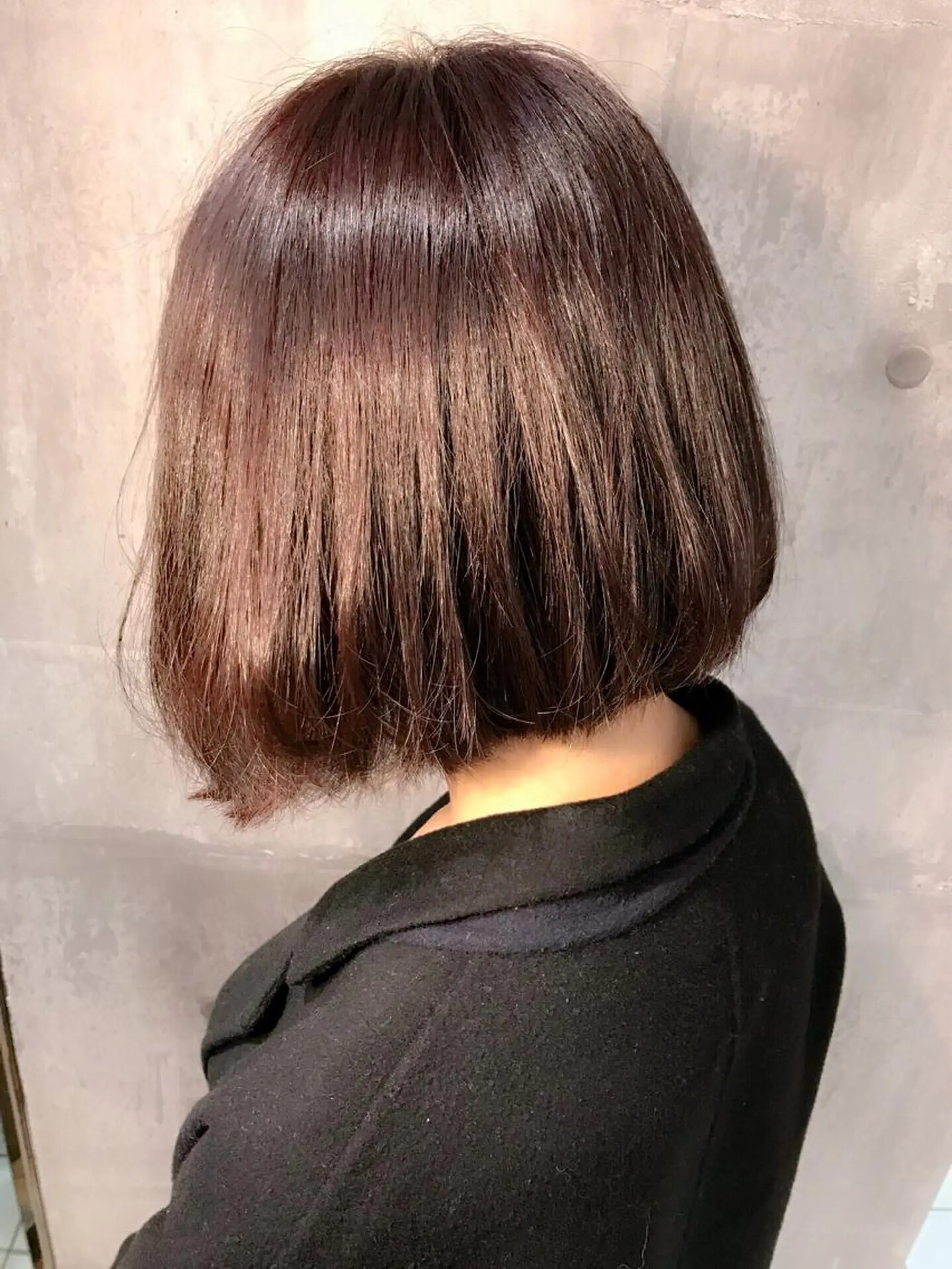 ショート カラー 透明感カラー グレージュ ピンクカラー カット ヘアカラー トリートメント 田室 和幸のヘアスタイル