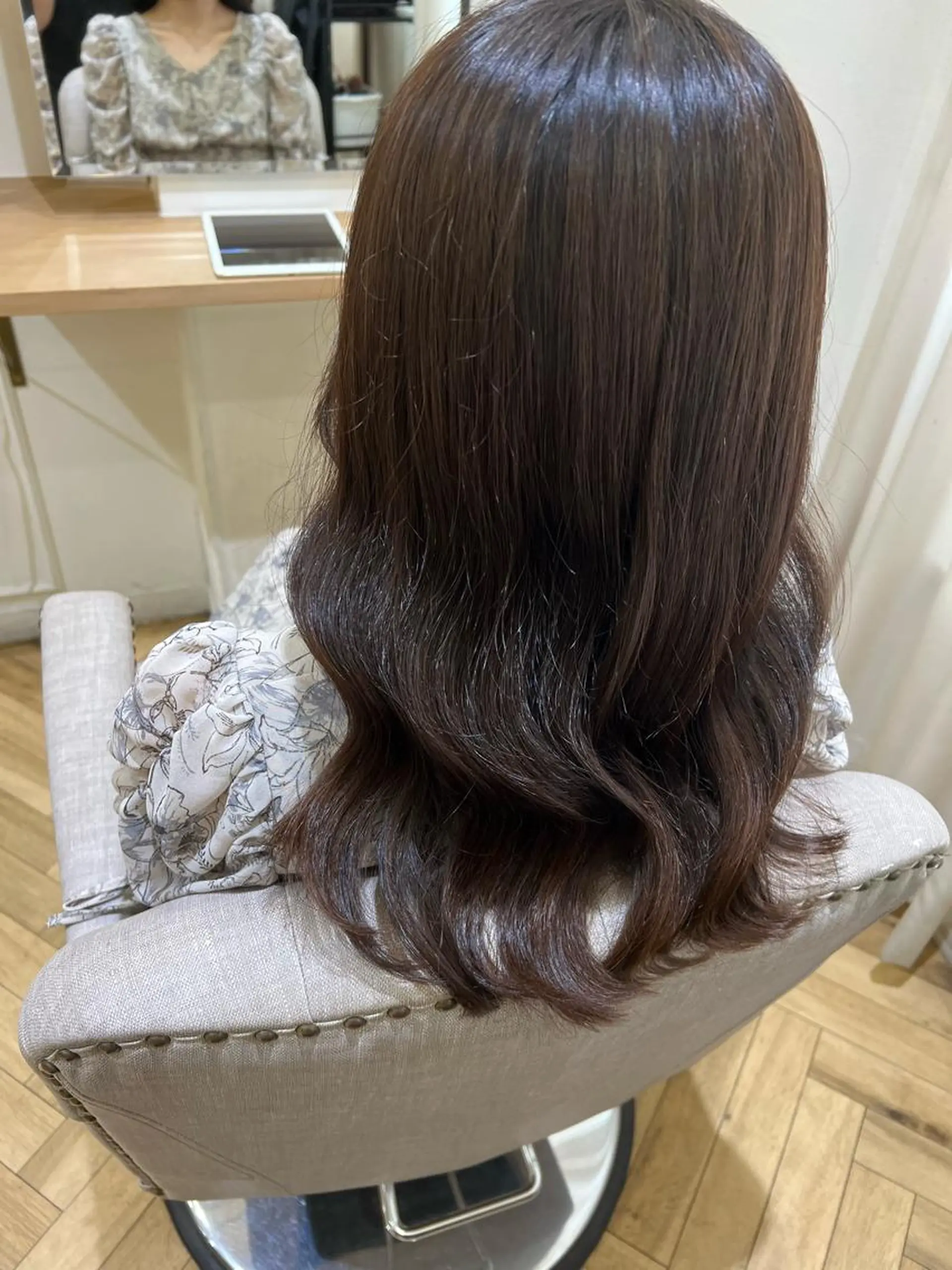 セミロング ヨシンモリ 韓国風ヘア カット ヘアカラー トリートメント レイヤーカット 🇰🇷SAYAのヘアスタイル