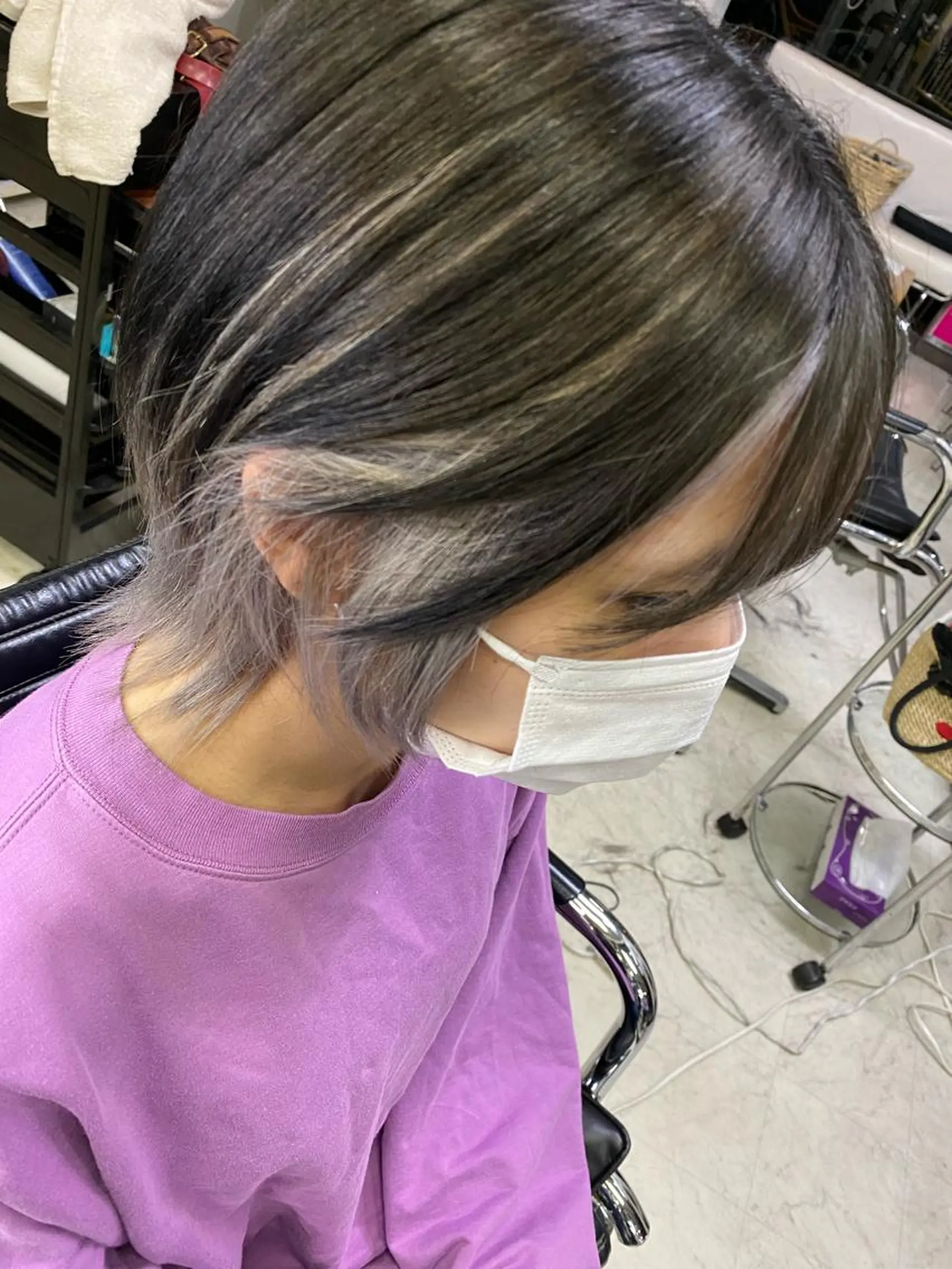 ショート カラー ブリーチ デザインカラー EXCIA所属・imaizumi takuyaのヘアスタイル