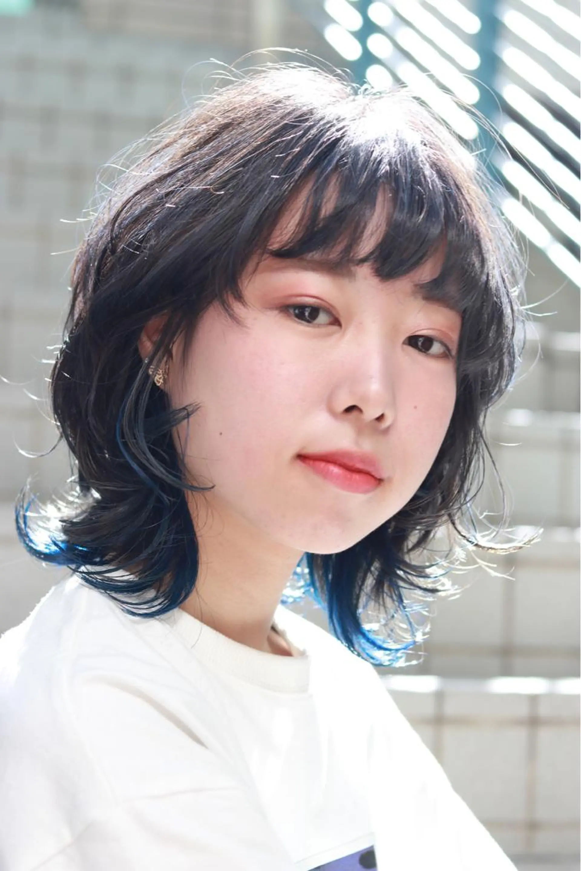 ミディアム ウルフカット 杉若 利彦のヘアスタイル