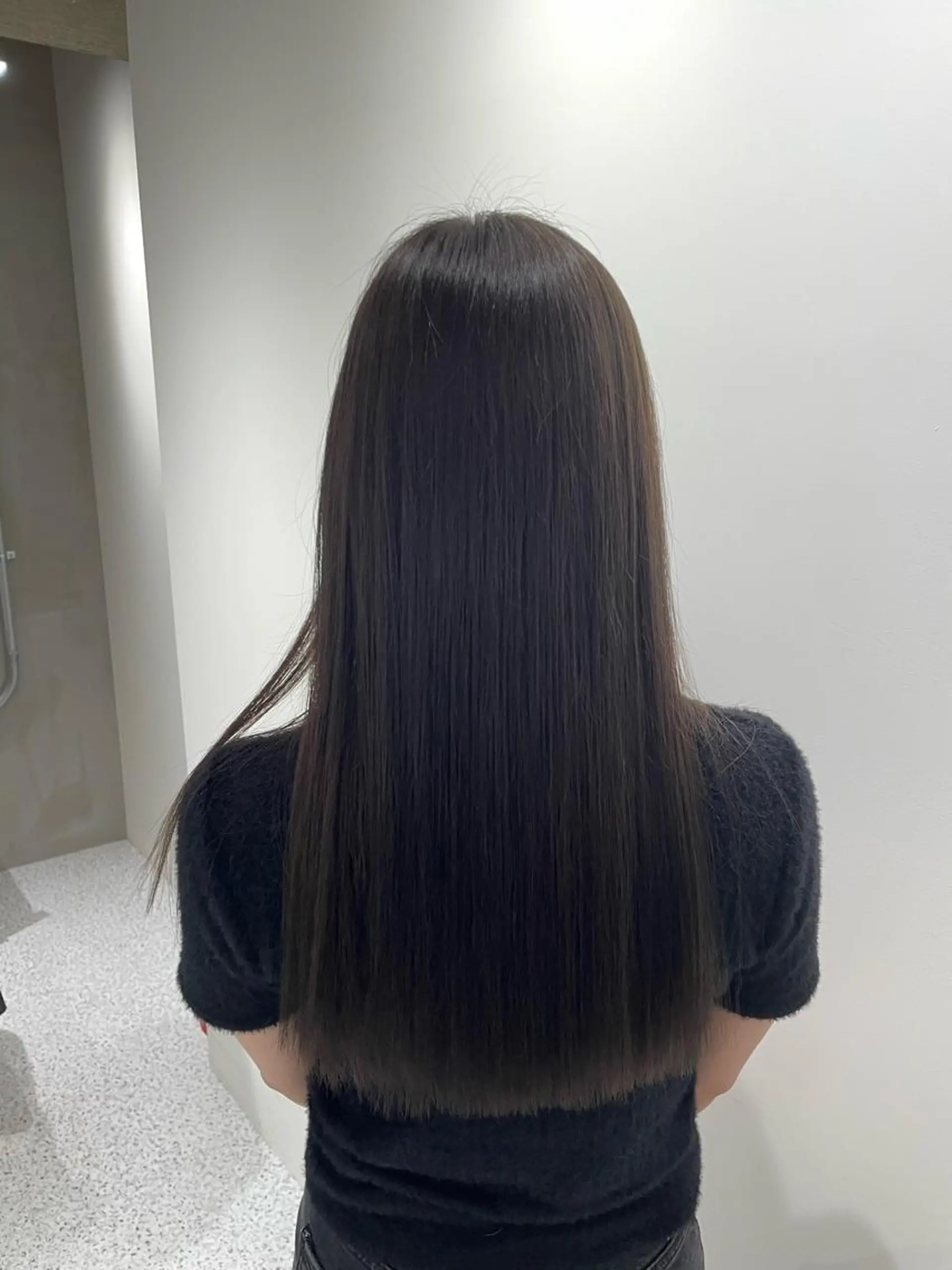 ロング カラー カット ヘアカラー 韓国×網紅ヘア 🤍りん🤍のヘアスタイル