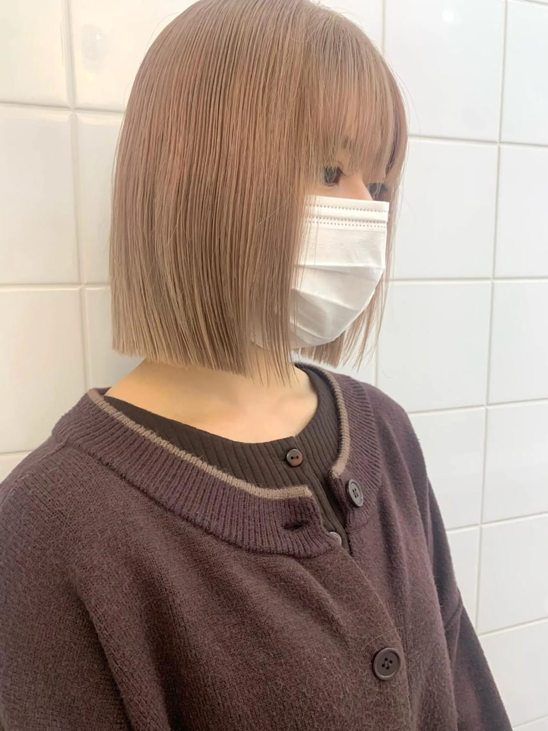 ショート カラー ヘアアレンジ 🧨ブリーチー×ボブ レイヤー💎じゅえるのヘアスタイル