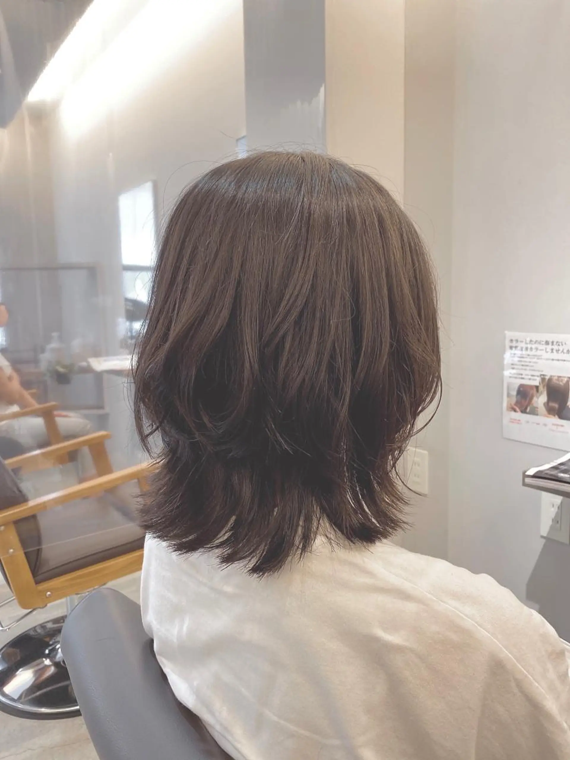 ミディアム 顔周りデザイン/ ママ美容師/濱ほのかのヘアスタイル