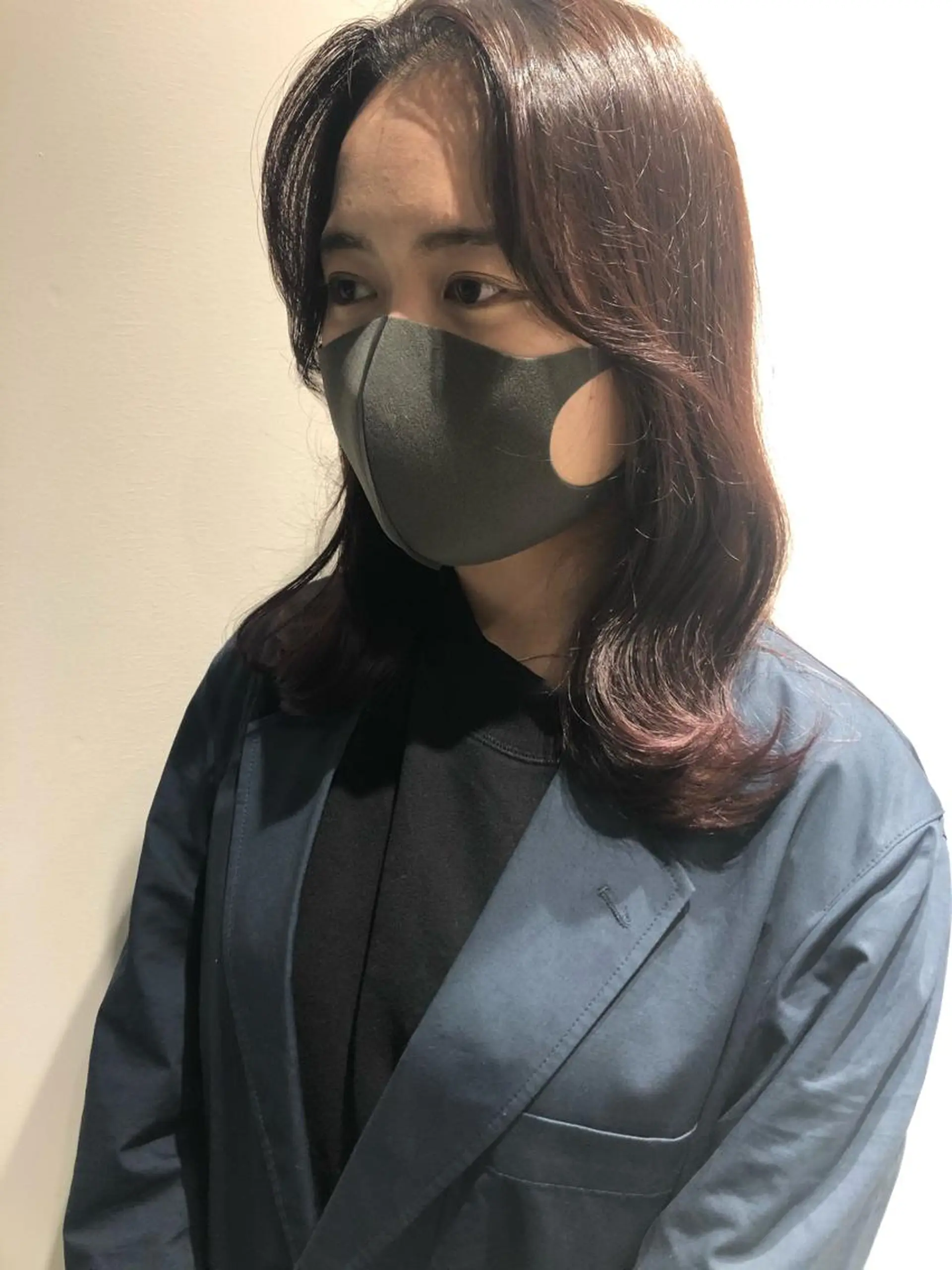 ミディアム くびれヘア 韓国風ヘア ❤︎︎韓国ヘア❤︎︎ 𝑺𝒉𝒊𝒉𝒐のヘアスタイル