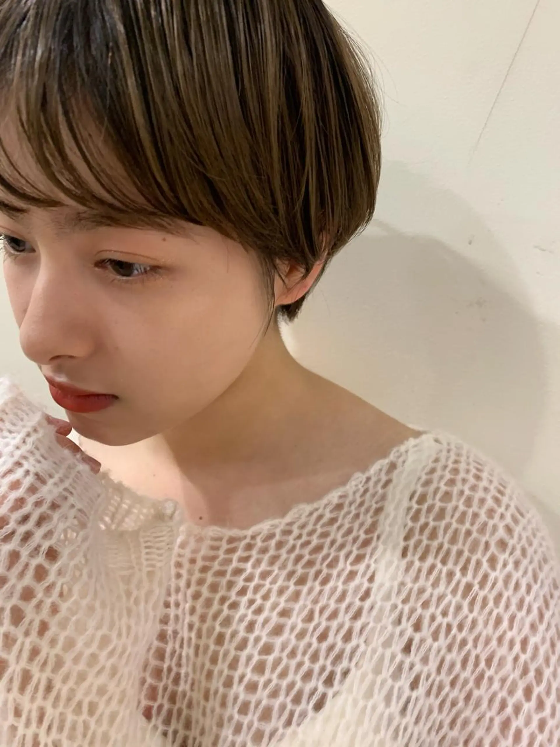 ショート カラー マツエク・マツパ ブリーチなしWカラー ／レイヤー🎀マリノのヘアスタイル