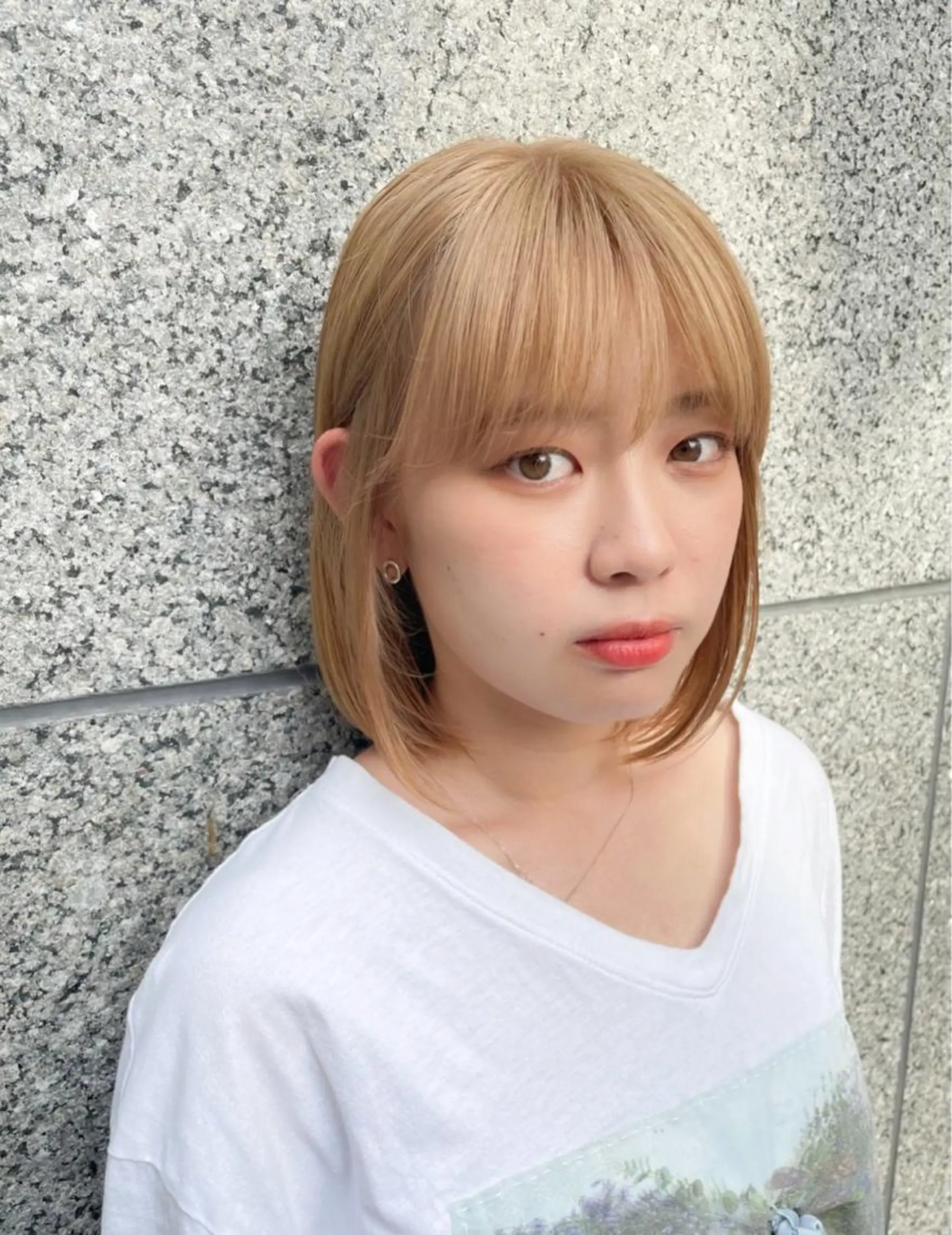 ショート ヘアカラー 縮毛矯正 生長 歩のヘアスタイル