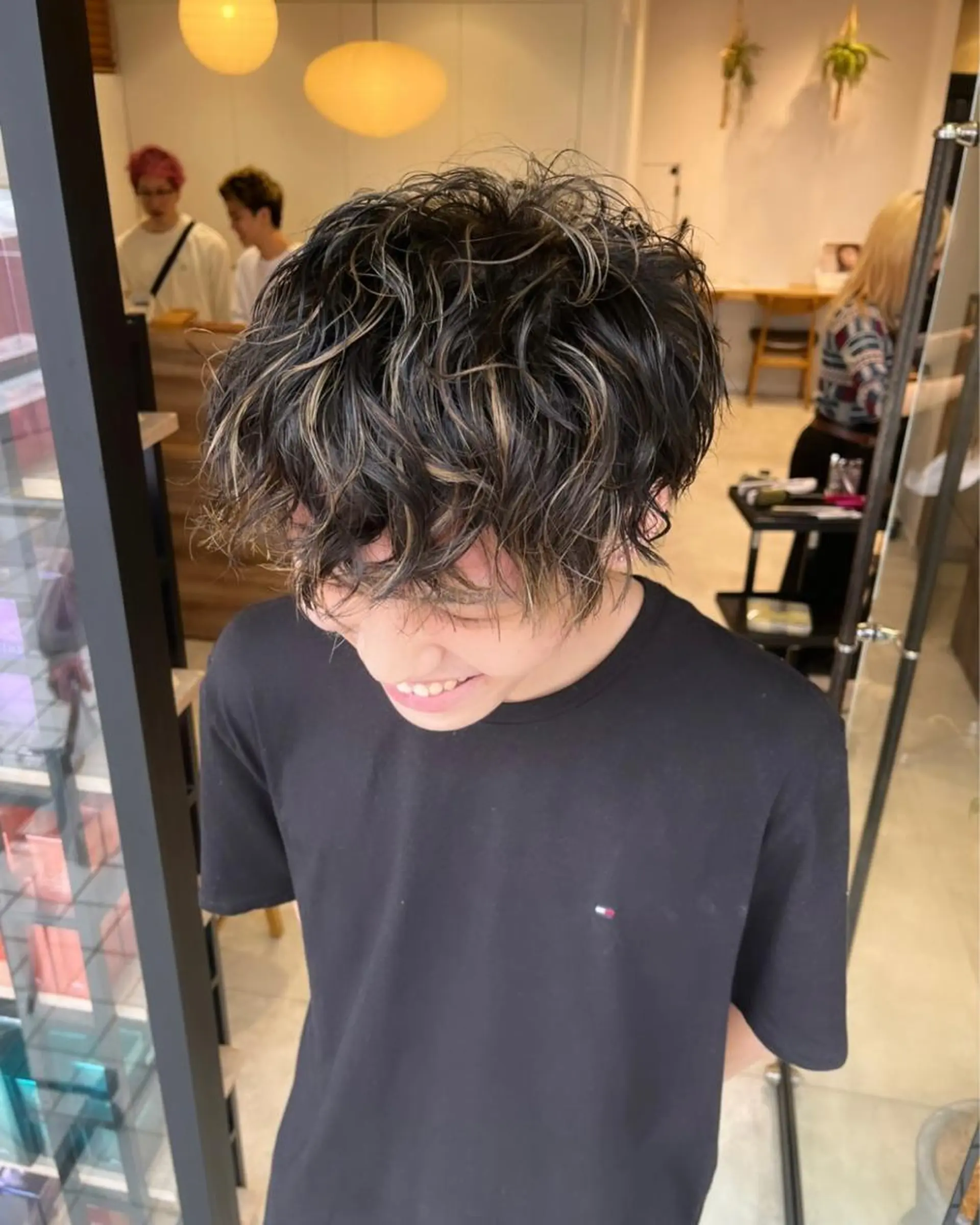 ショート パーマ メンズ 産休中です 艶カラー♡オカのヘアスタイル