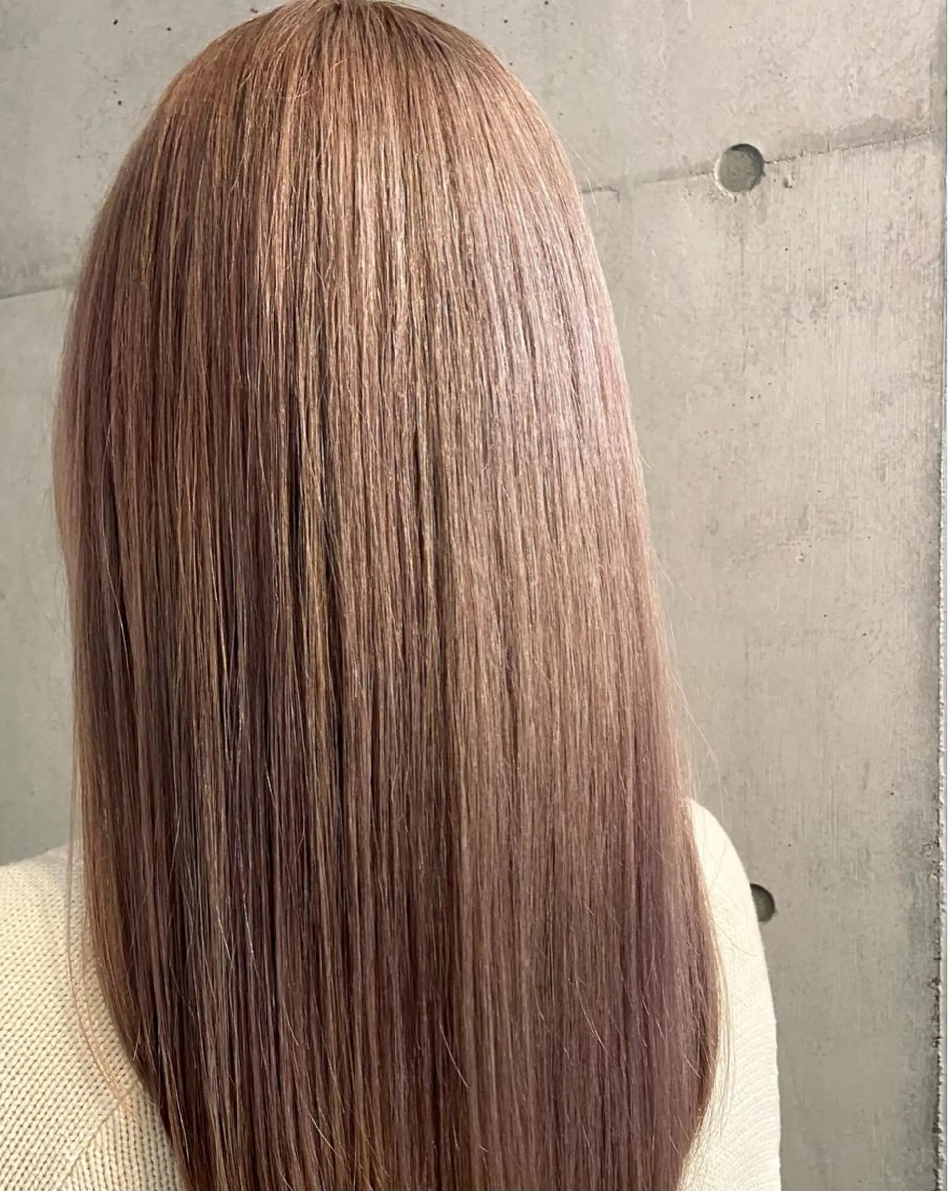 ロング カット 縮毛矯正 千 田のヘアスタイル