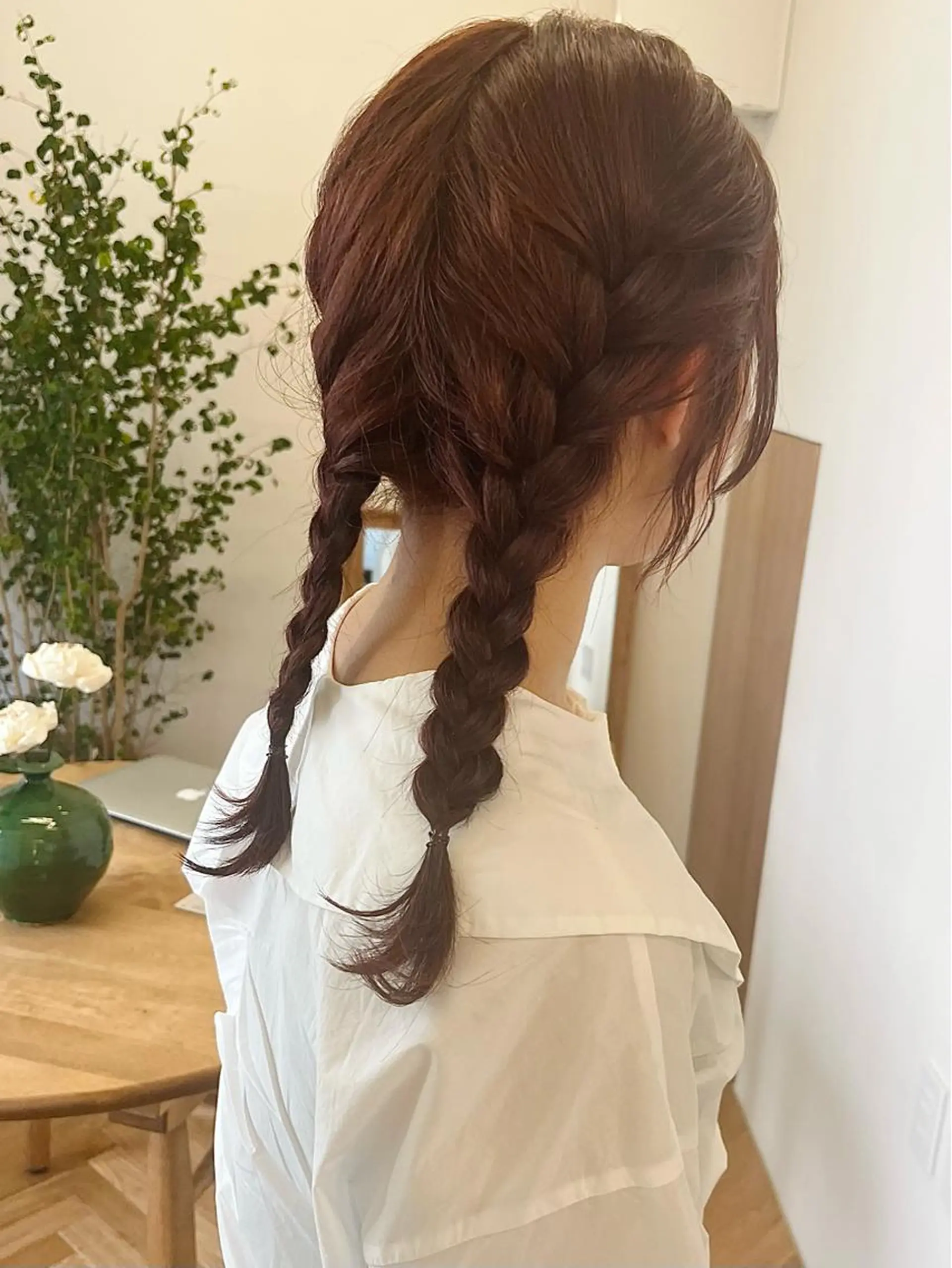 ミディアム カラー ヘアアレンジ オレンジ ピンクカラー 西山 紗耶香🪽 透明感カラー/ボブのヘアスタイル