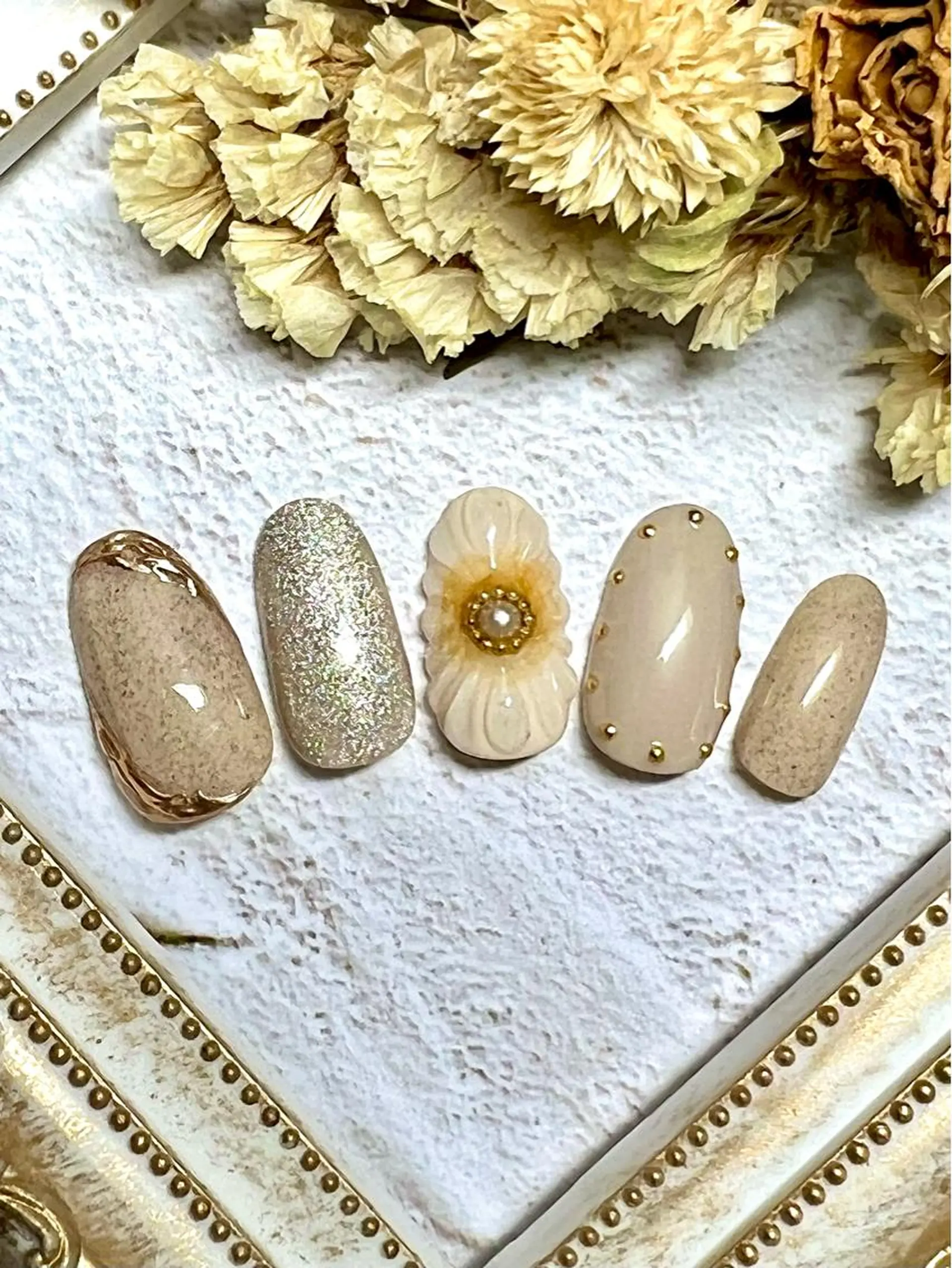 ネイル フラワーネイル ぷっくりネイル beautiful dreamerのネイルデザイン