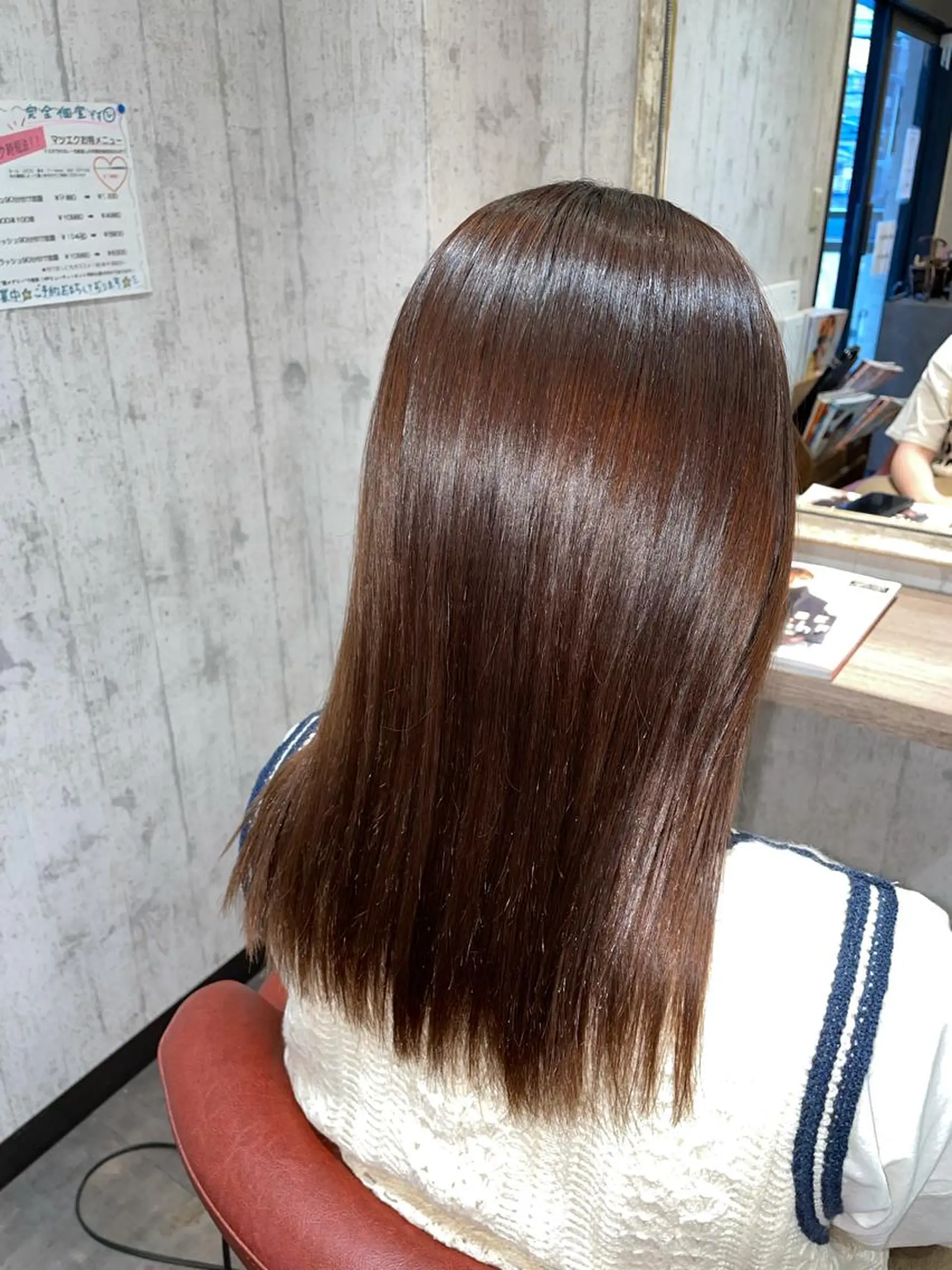 セミロング カット 縮毛矯正 Wataru 髪質改善カラー💎のヘアスタイル