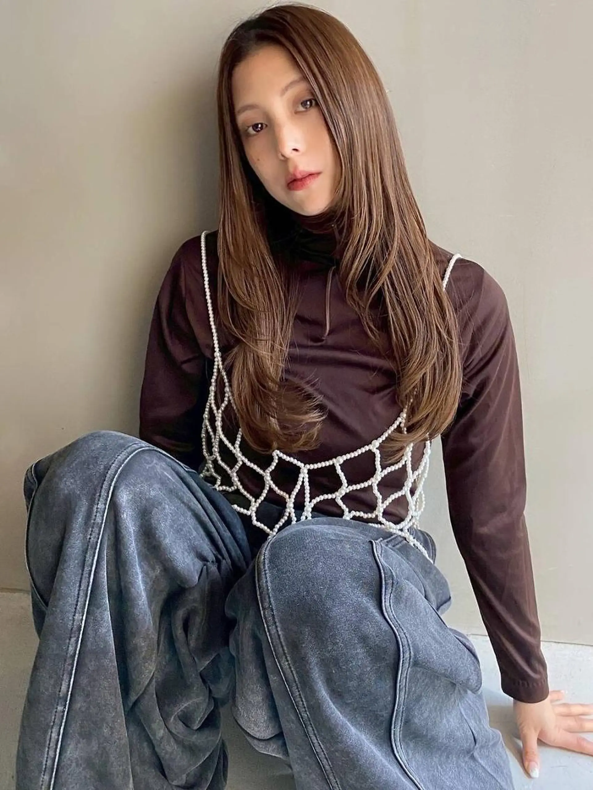 ロング レイヤー/暖色カラー /似合わせ/Moeのヘアスタイル