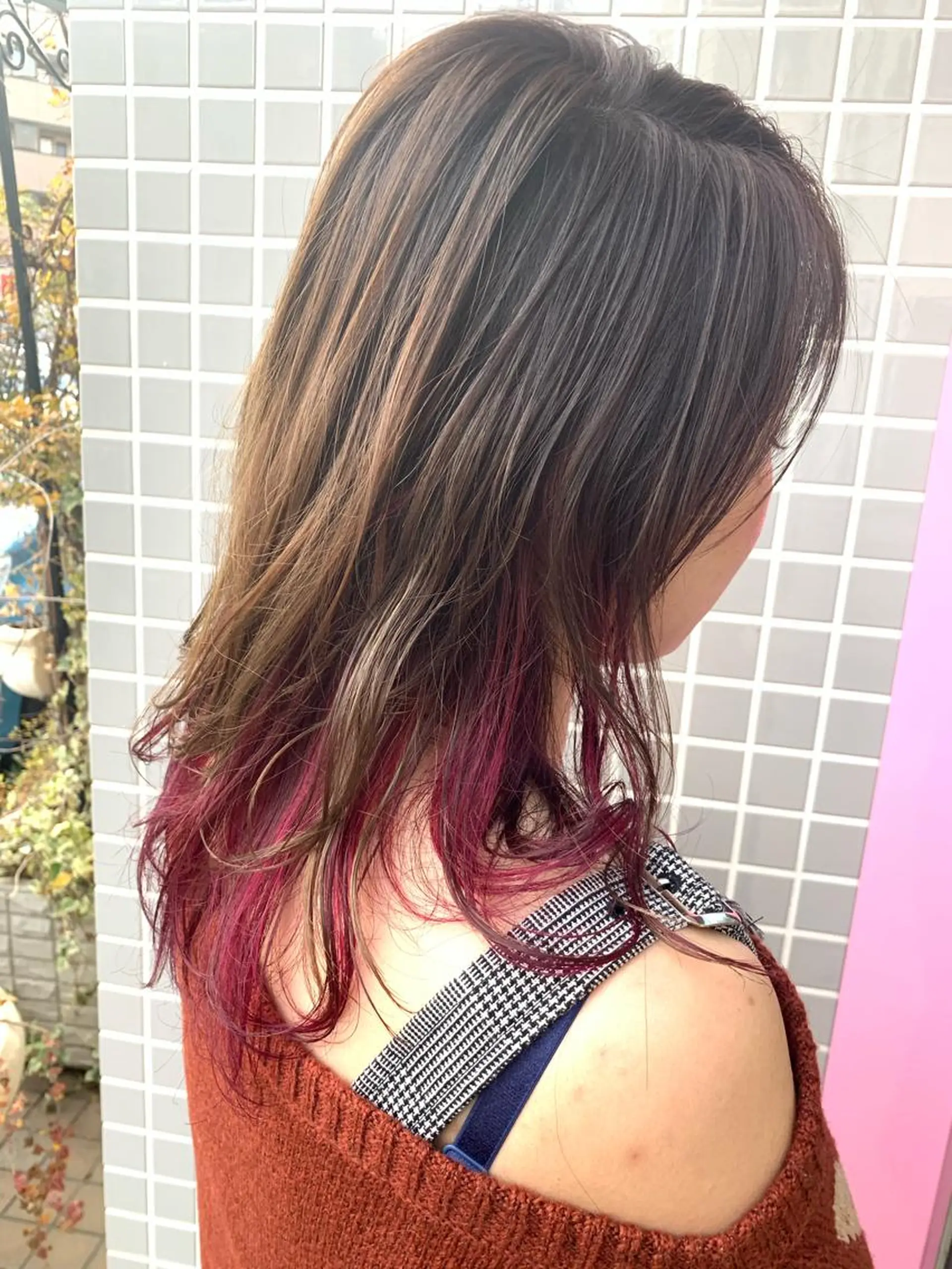 セミロング カラー カット ヘアカラー トリートメント ヘッドスパ nishimura makotoのヘアスタイル