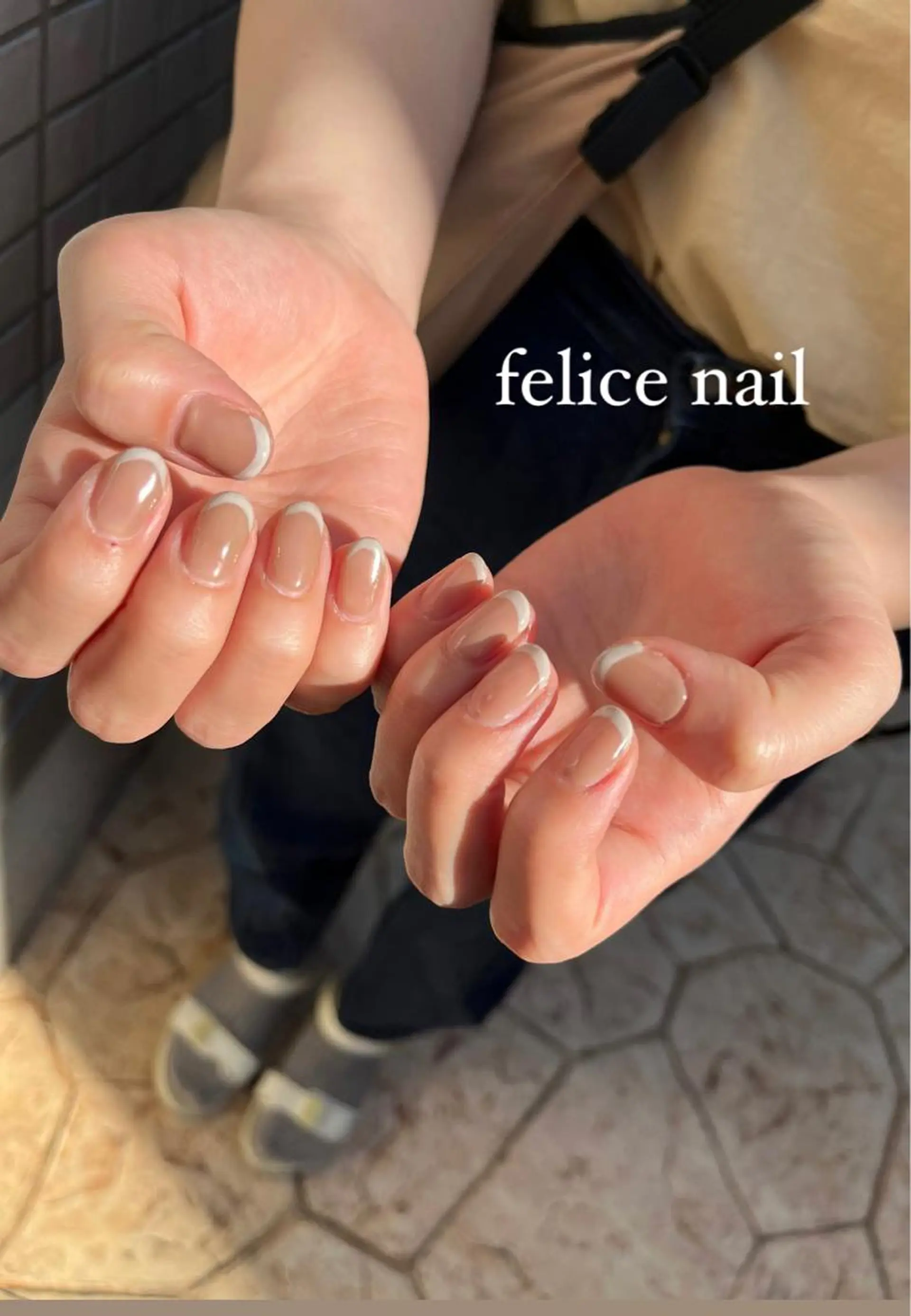 ネイル フレンチネイル 持ち込み felice nailのネイルデザイン