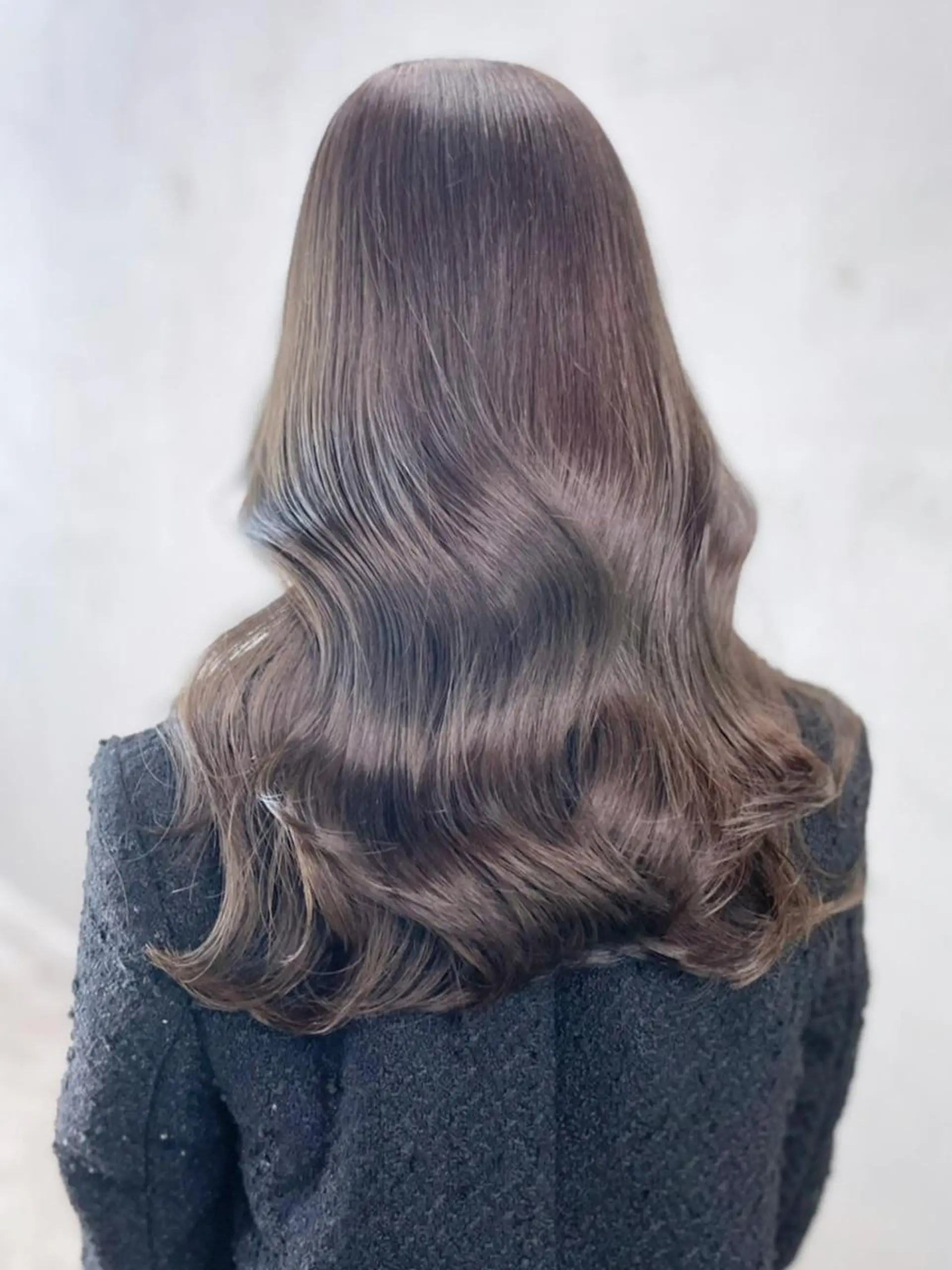 セミロング カラー パーマ ヘアアレンジ グレージュ ITbyALBUM 中野店のヘアスタイル