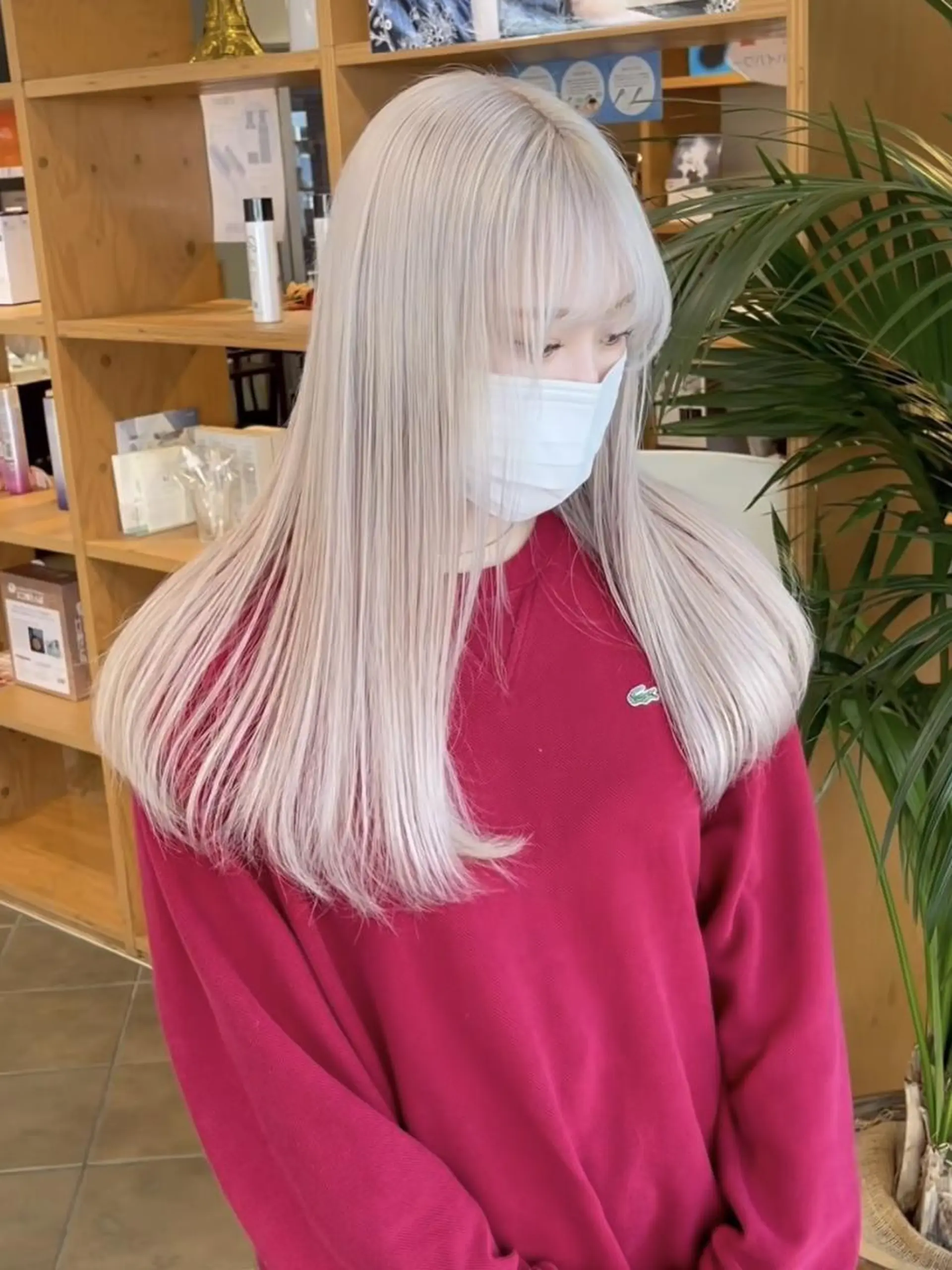 ロング パーマ メンズ カラー キッズ ヘアアレンジ ショートボブ メンズバレイヤージュ メンズブリーチ メンズハイライト メンズハイトーン カラー特化サロン Eir心斎橋のヘアスタイル