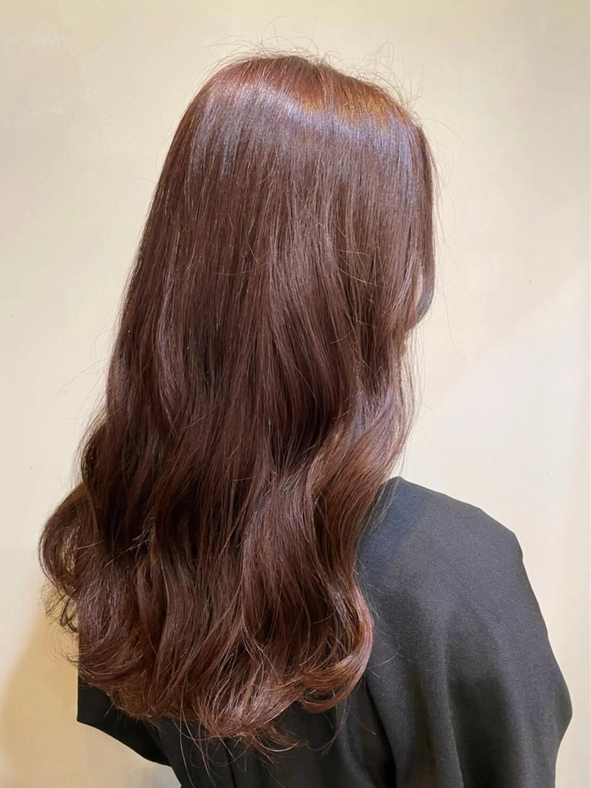 セミロング カラー パーマ ヘアアレンジ ベージュカラー ハイライトカラー ピンクカラー ピンクベージュ ハイライト ナガミネアリサ/ 学芸大学/海外ヘアのヘアスタイル