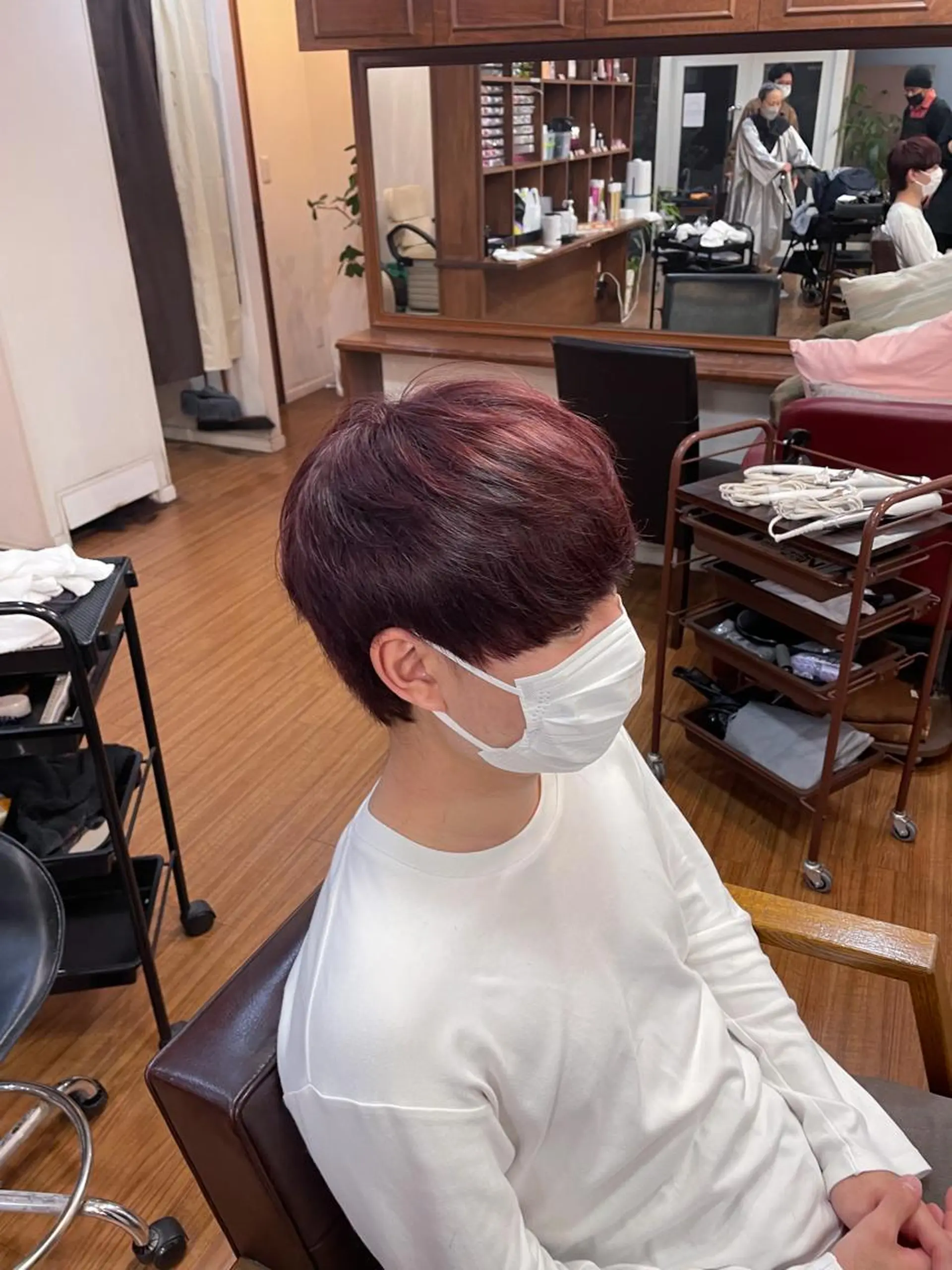 ショート カラー メンズ メンズブリーチ ブリーチ かんばら りょーいのヘアスタイル