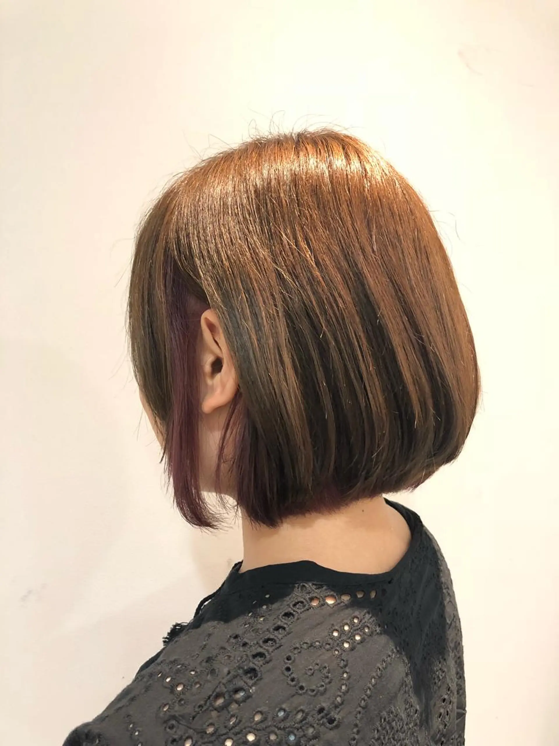 ミディアム カラー ピンクカラー ピンクパープル パープルカラー un 溝の口 伊豆本のマツエク・マツパデザイン