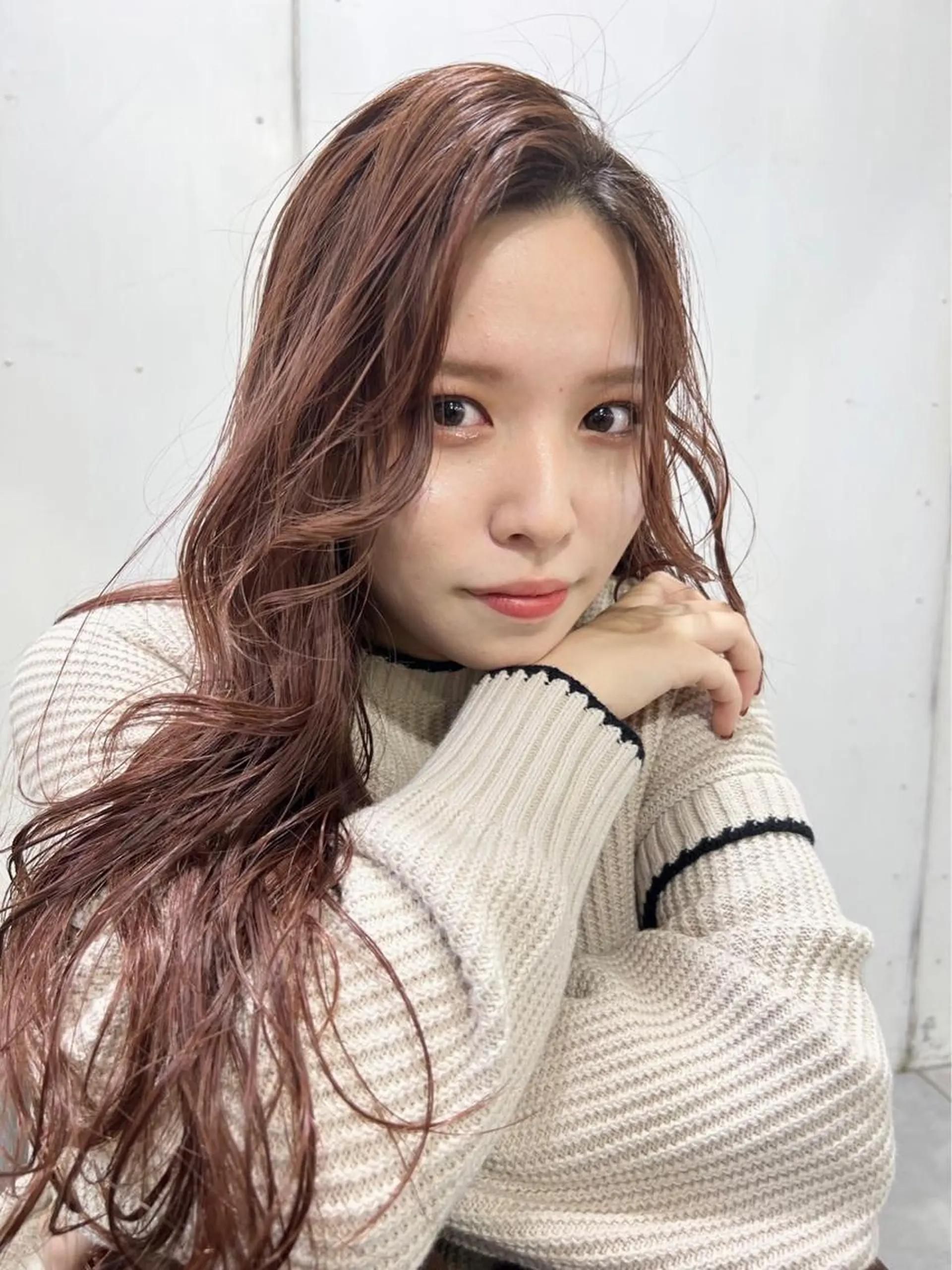 ミディアム ヘアカラー 内野 友貴のヘアスタイル