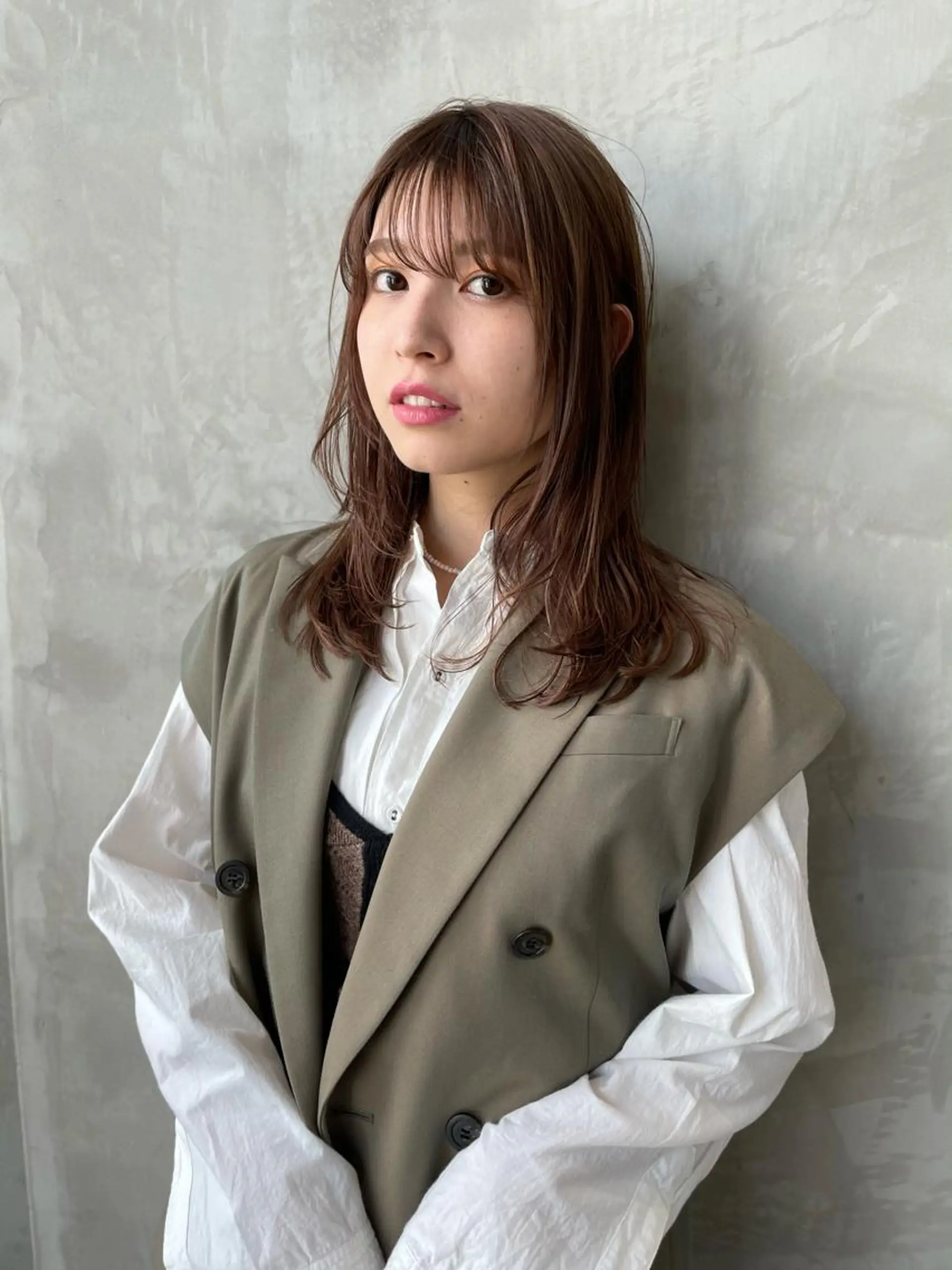 ミディアム カラー 韓国ヘア 店長NEGIのヘアスタイル