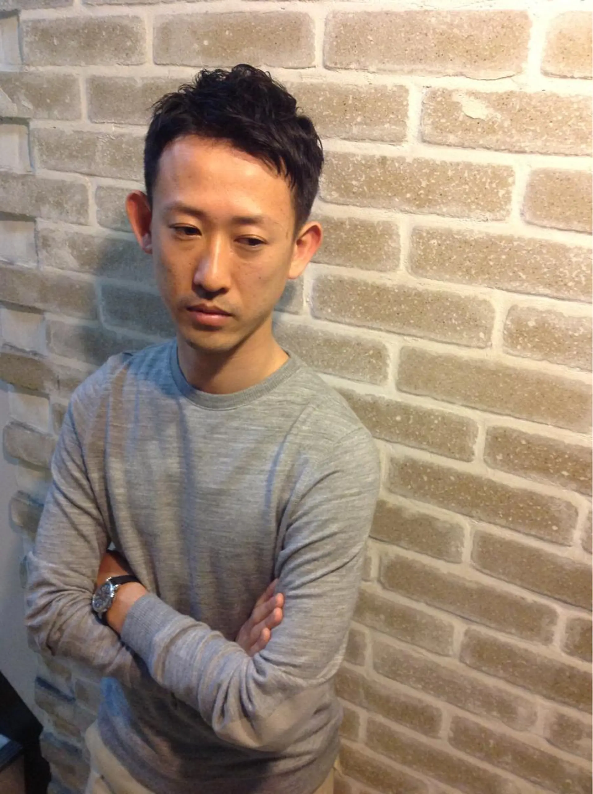 ショート パーマ メンズ ビジネス 刈り上げ ショートヘア 二児のパパで店長な 戸田健治のヘアスタイル