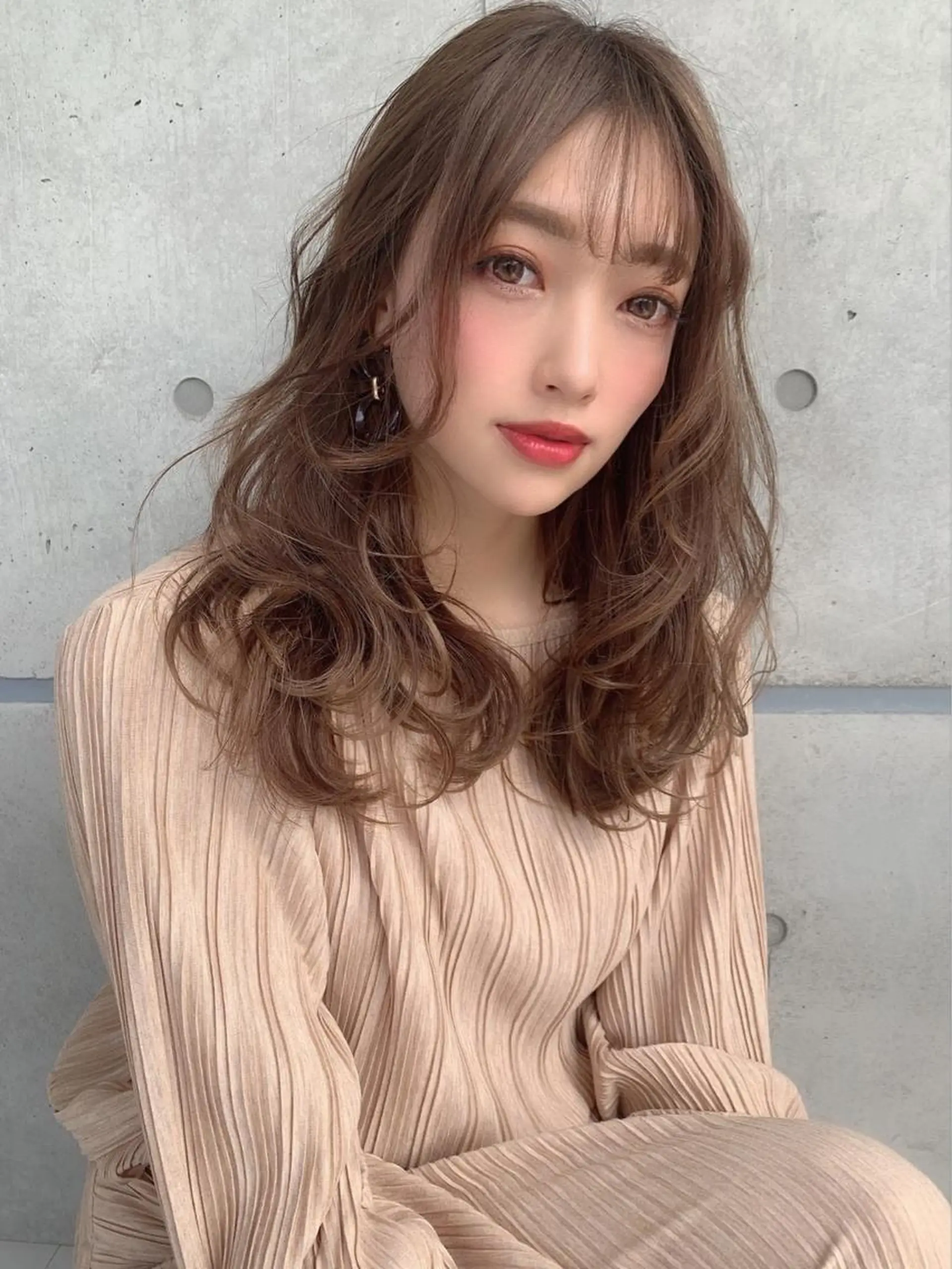 ミディアム カラー パーマ ヘアアレンジ 🎀愛されモテヘア♡ 梅澤夏基🎀のヘアスタイル