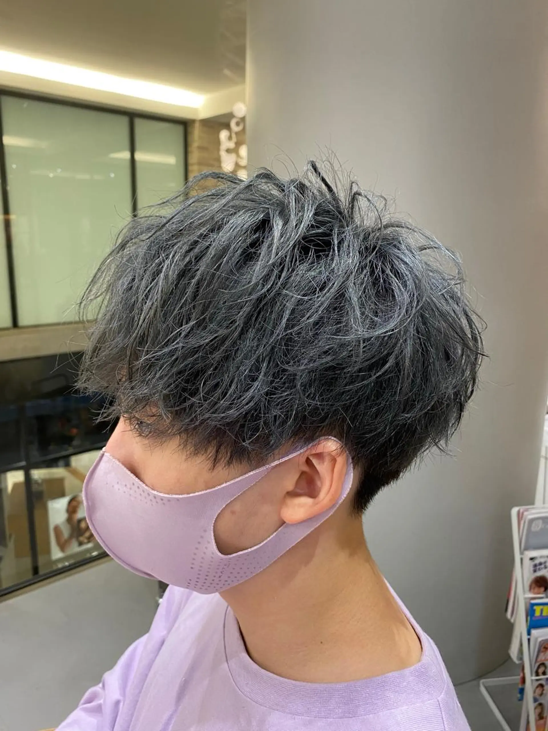 ショート カラー メンズ 梅田茶屋町メンズ 専門美容師 山元一平のヘアスタイル