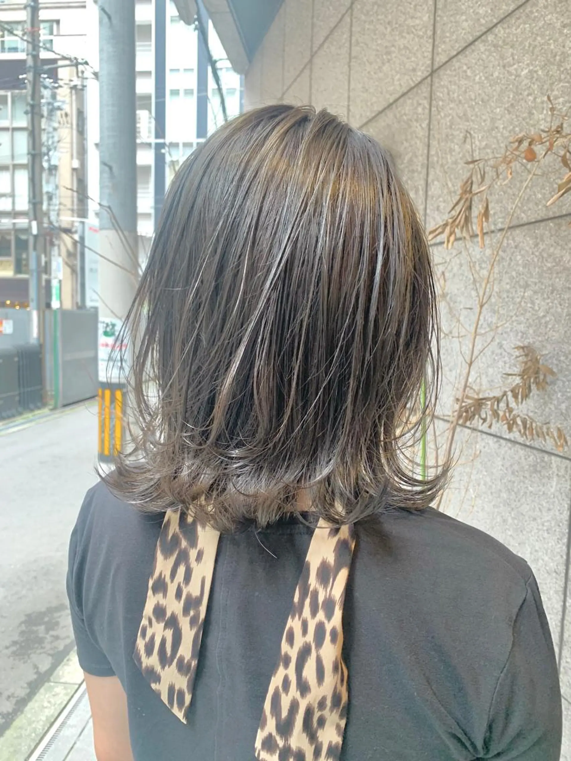 ショート カラー グレージュ カーキグレージュ カット ヘアカラー 酸性ストレート/ブリ ーチなし/中村 匠のヘアスタイル