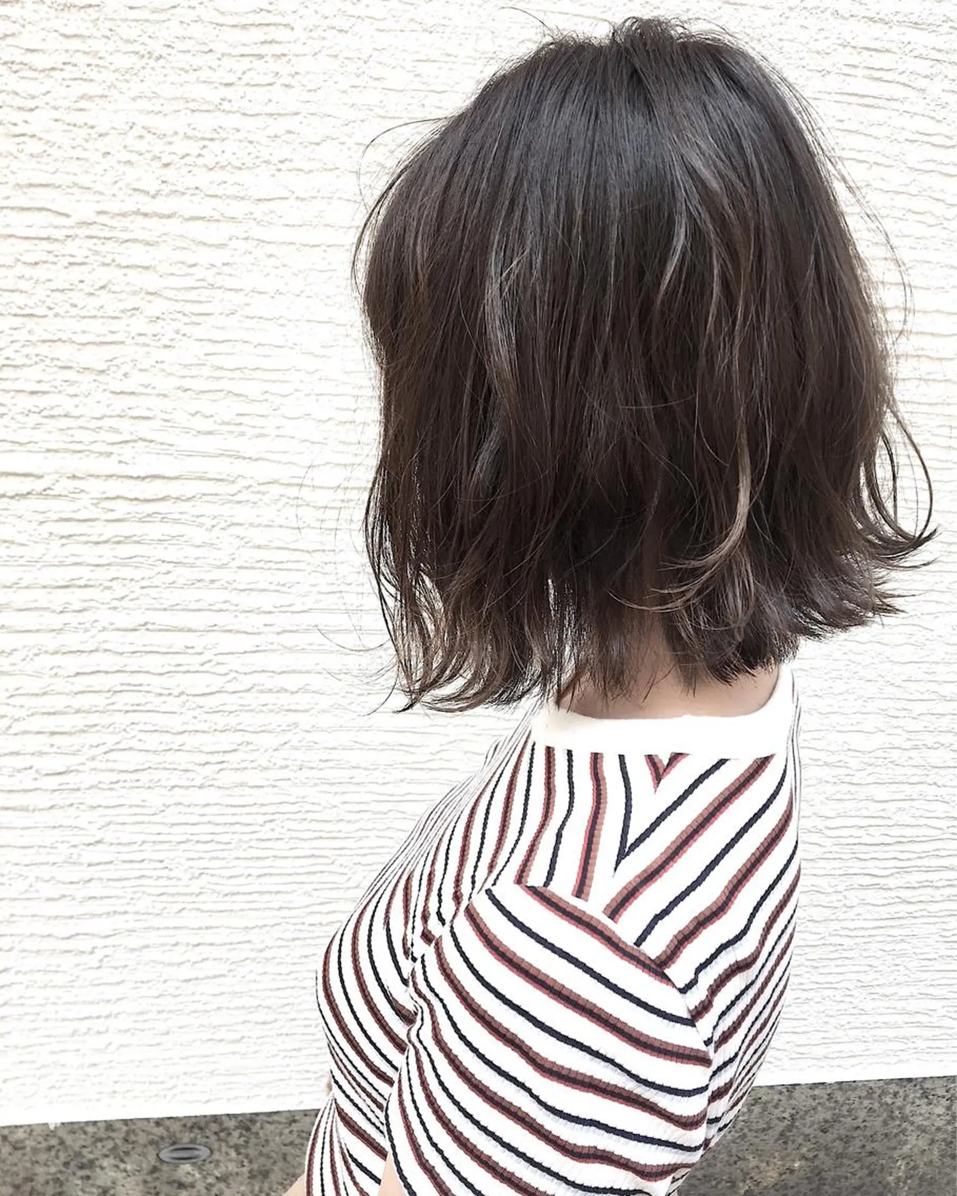 ミディアム カラー OFF YUYAのヘアスタイル