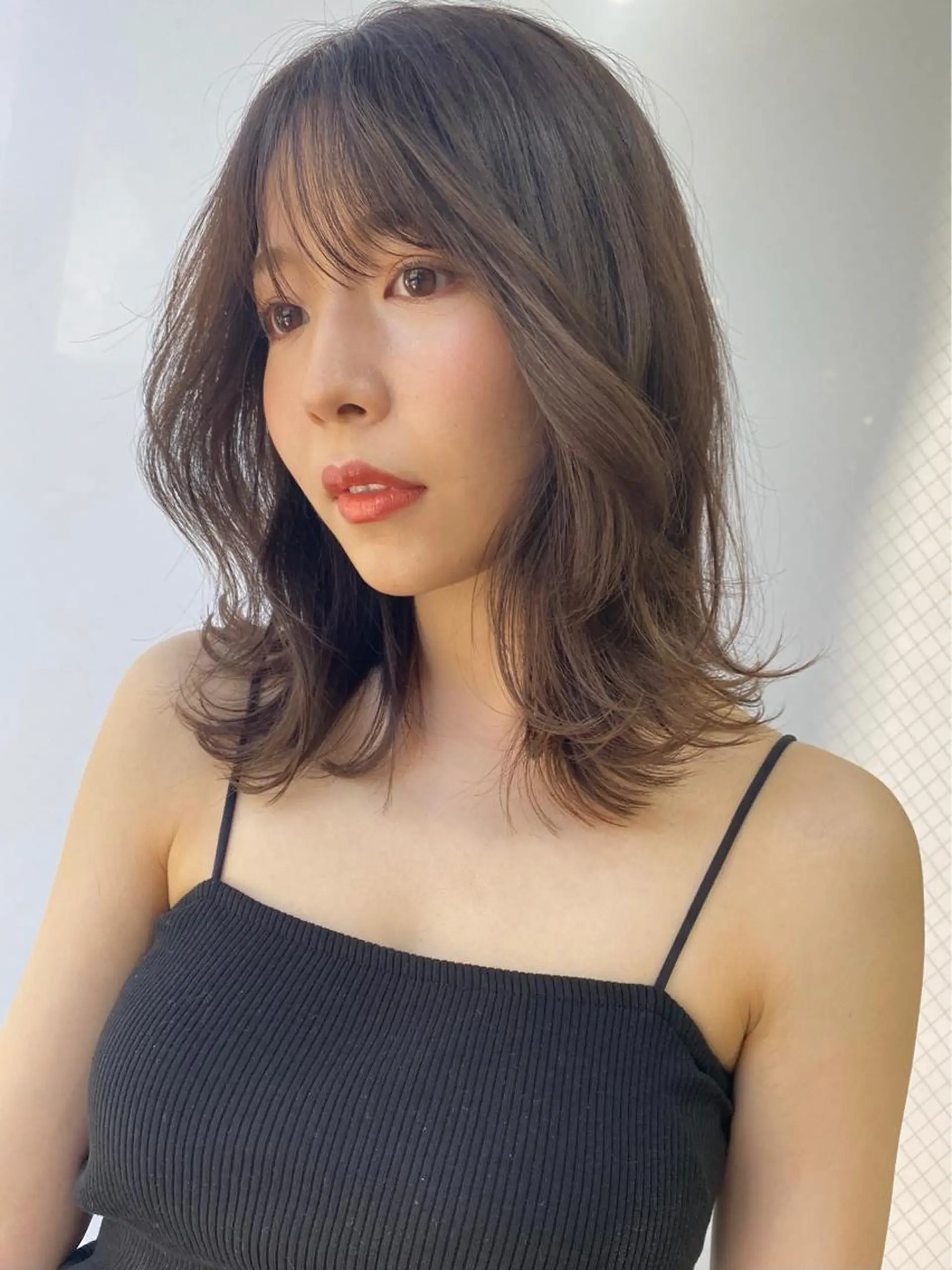 セミロング カラー Pia ツボイ ケイタのヘアスタイル