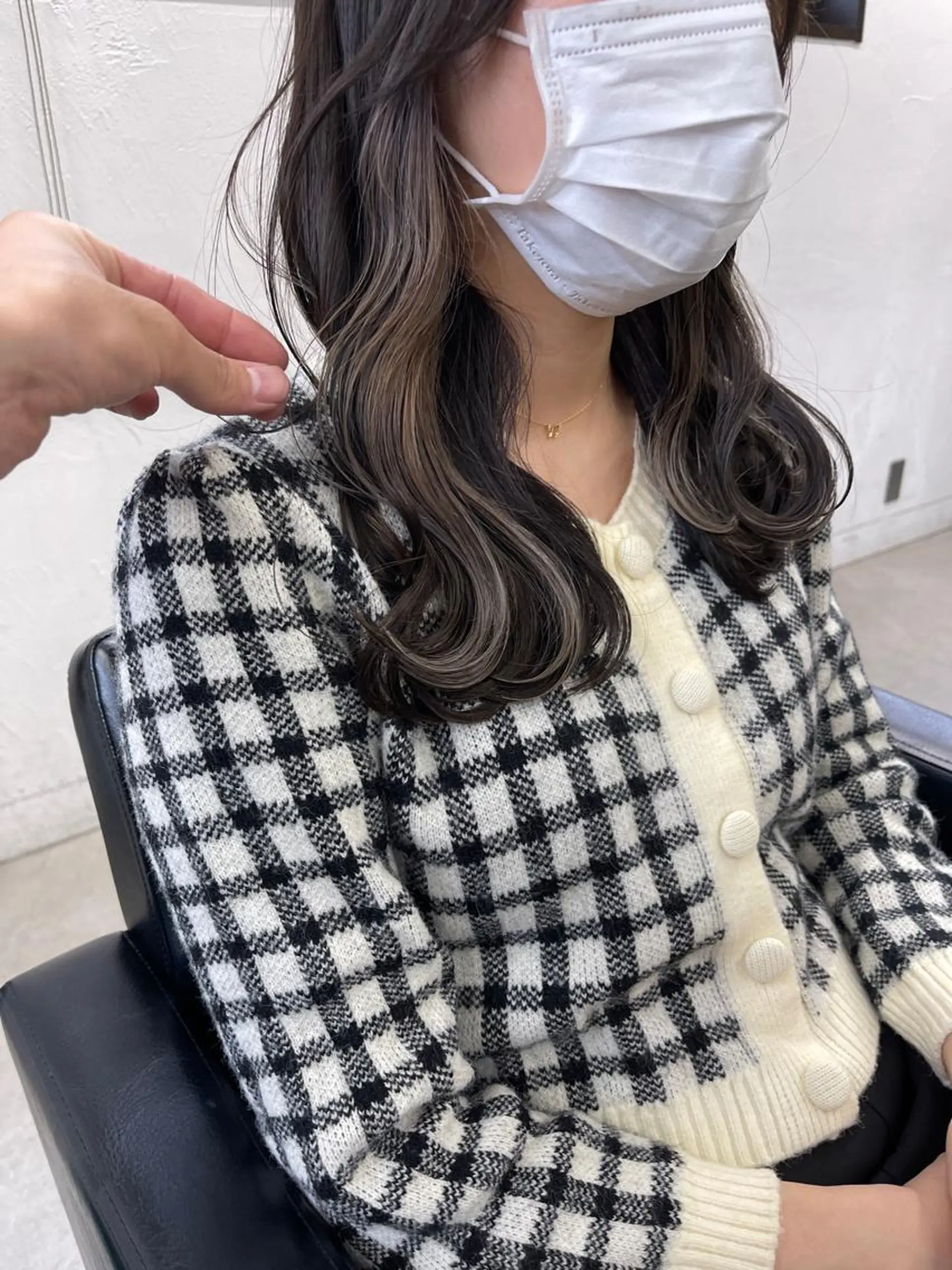 ミディアム カラー カット ヘアカラー トリートメント ブリーチダブルカラー 【koide】のヘアスタイル