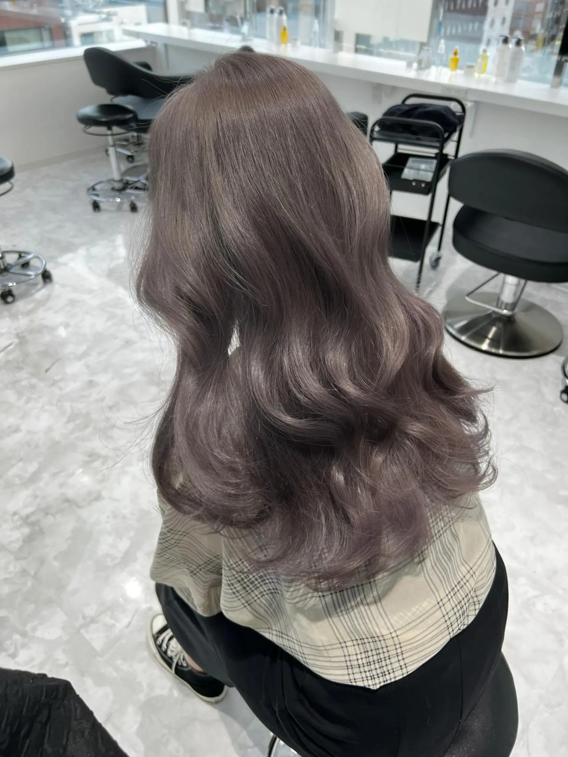 ロング ヘアカラー トリートメント ヘアセット ケアブリーチ/まつパ マツエク/sEnAのヘアスタイル